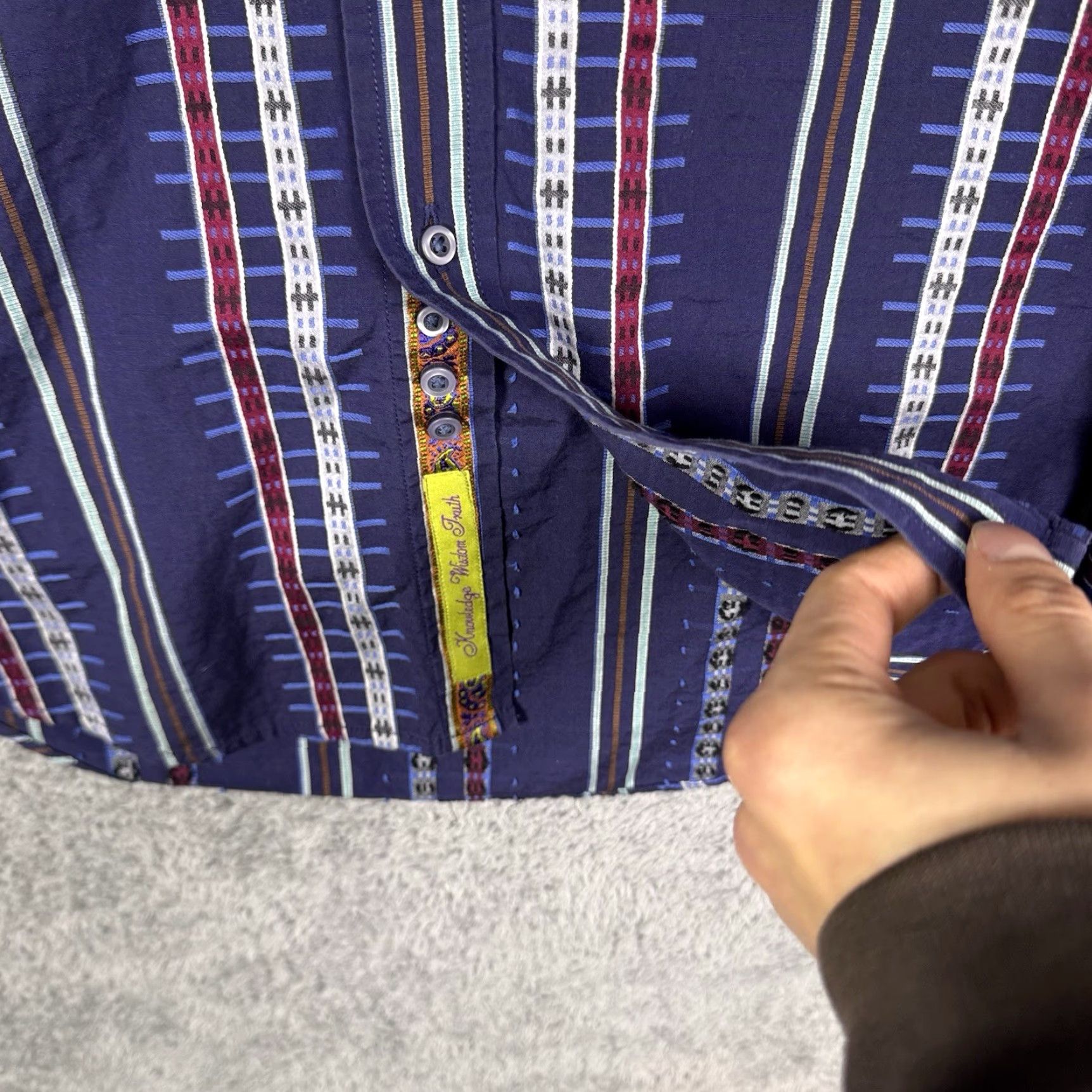 Robert Graham Robert Graham Shirt Mens M Geometric Abstract Modern Preppy Button-Up Long Sleeve Multipattern Multicolor Size US M / EU 48-50 / 2 - 5 Thumbnail