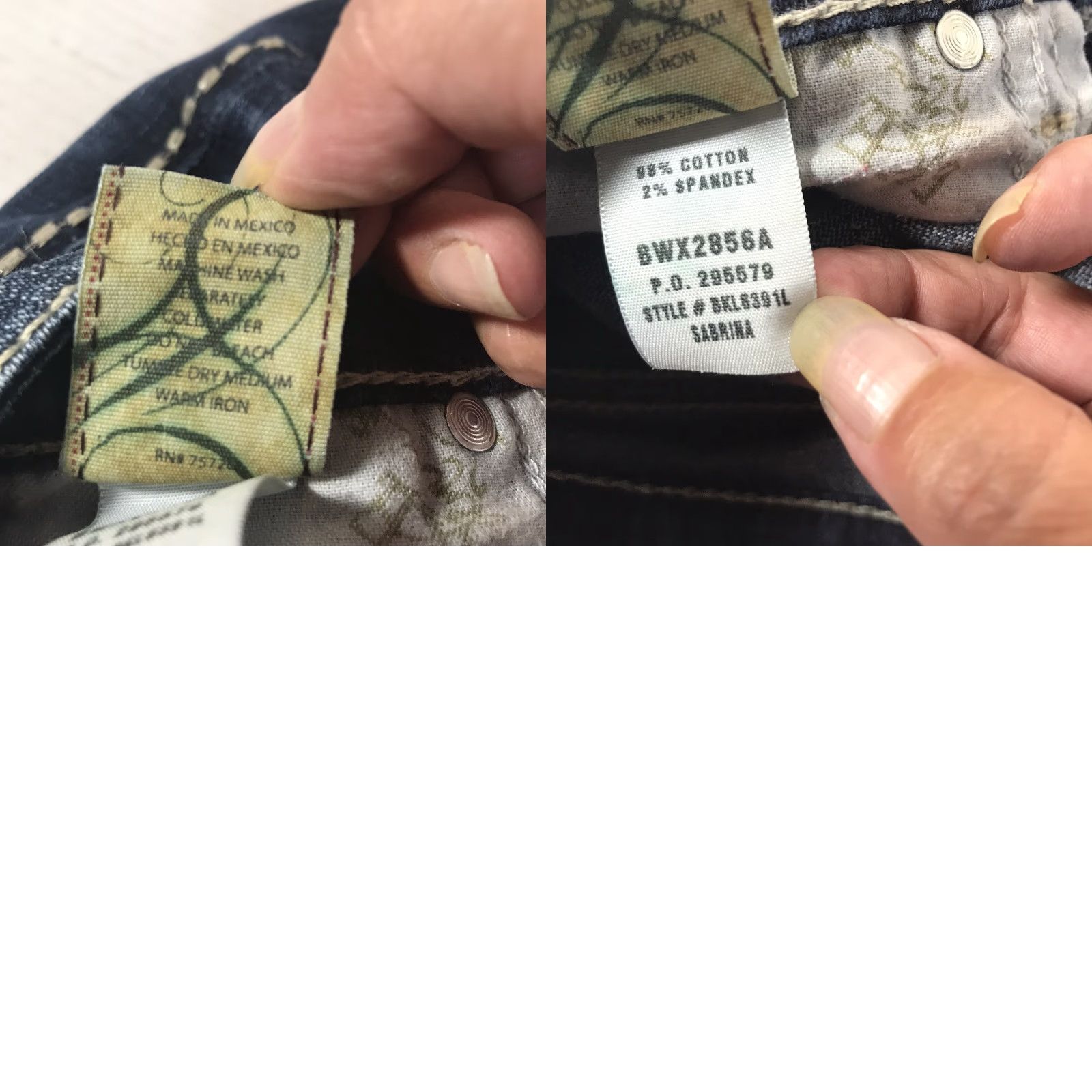 BKE BKE Sabrina Wide Leg Jeans Womens Size 26 Dark Faded Blue Denim Size 26" / US 2 / IT 38 - 8 Thumbnail
