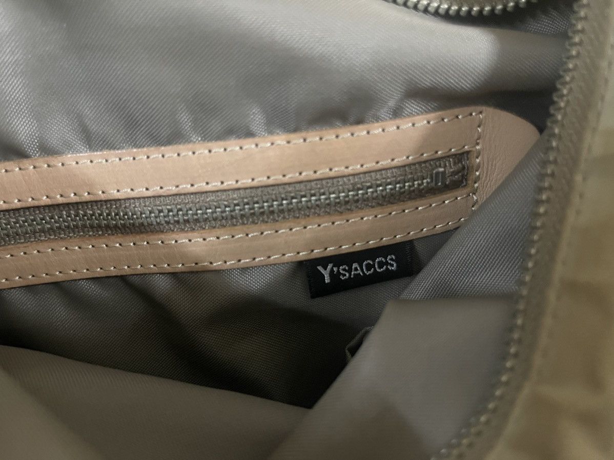 Y's × Yohji Yamamoto Yohji Yamamoto Sling Messenger Bag Nylon with Leather Trim Size ONE SIZE - 11 Thumbnail