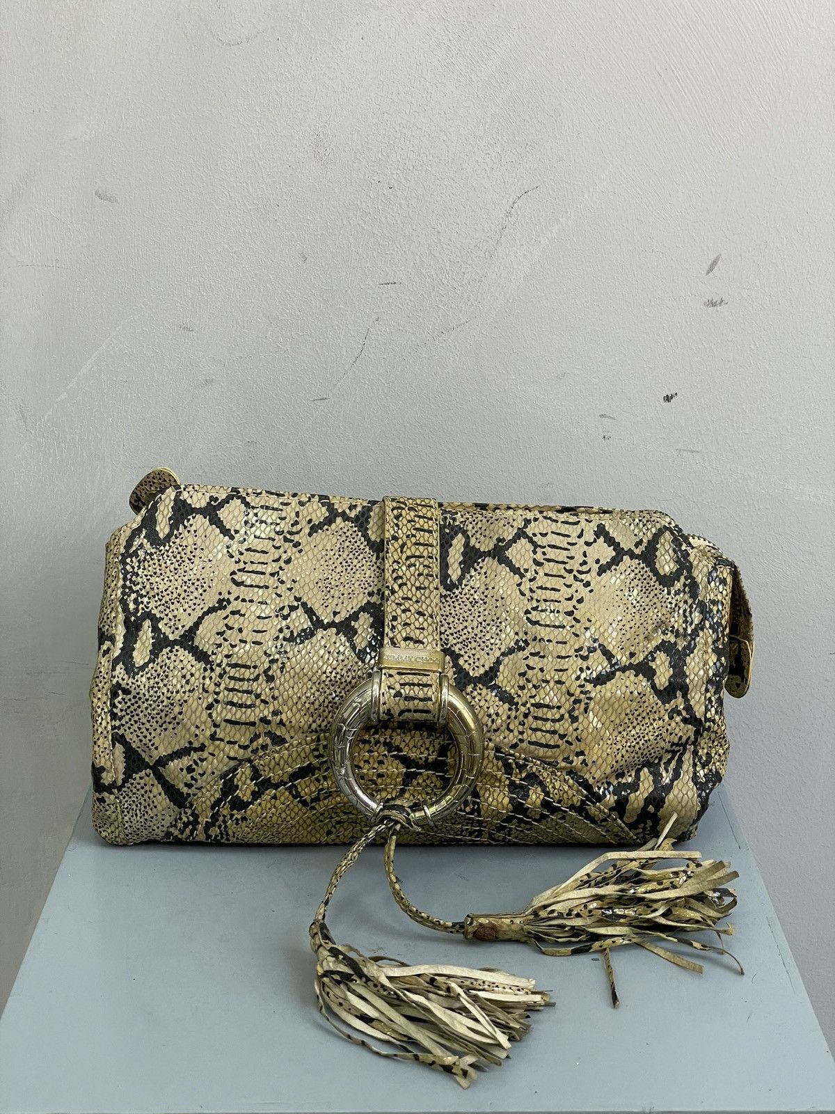 Jimmy Choo Rare python snake hand bag clutch hystericglamour style Size ONE SIZE - 1 Thumbnail
