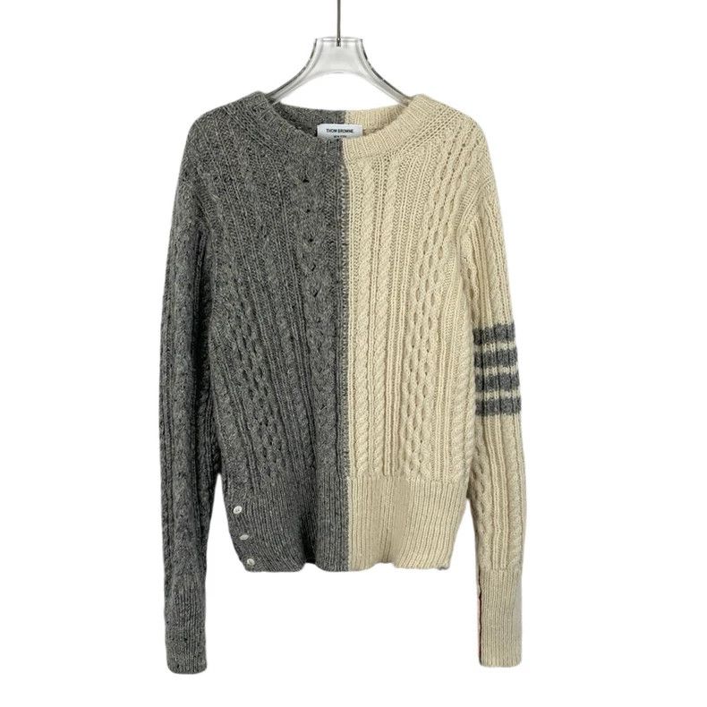 Thom Browne Thom Browne Color Block Wool Knit Sweater - dmc Size US L / EU 52-54 / 3 - 1 Thumbnail