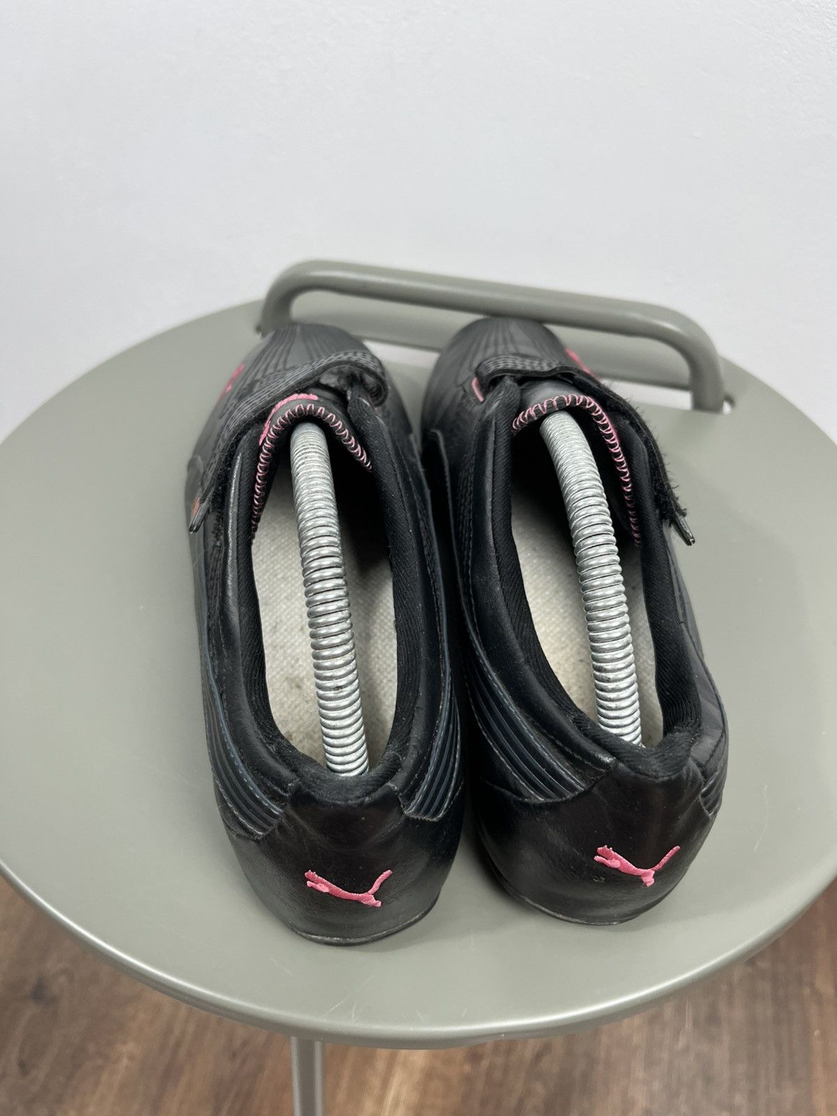 Puma Puma Racing Style Slip On Sneakers Black Pink Logo Strap 41 Size US 10 / IT 40 - 8 Thumbnail