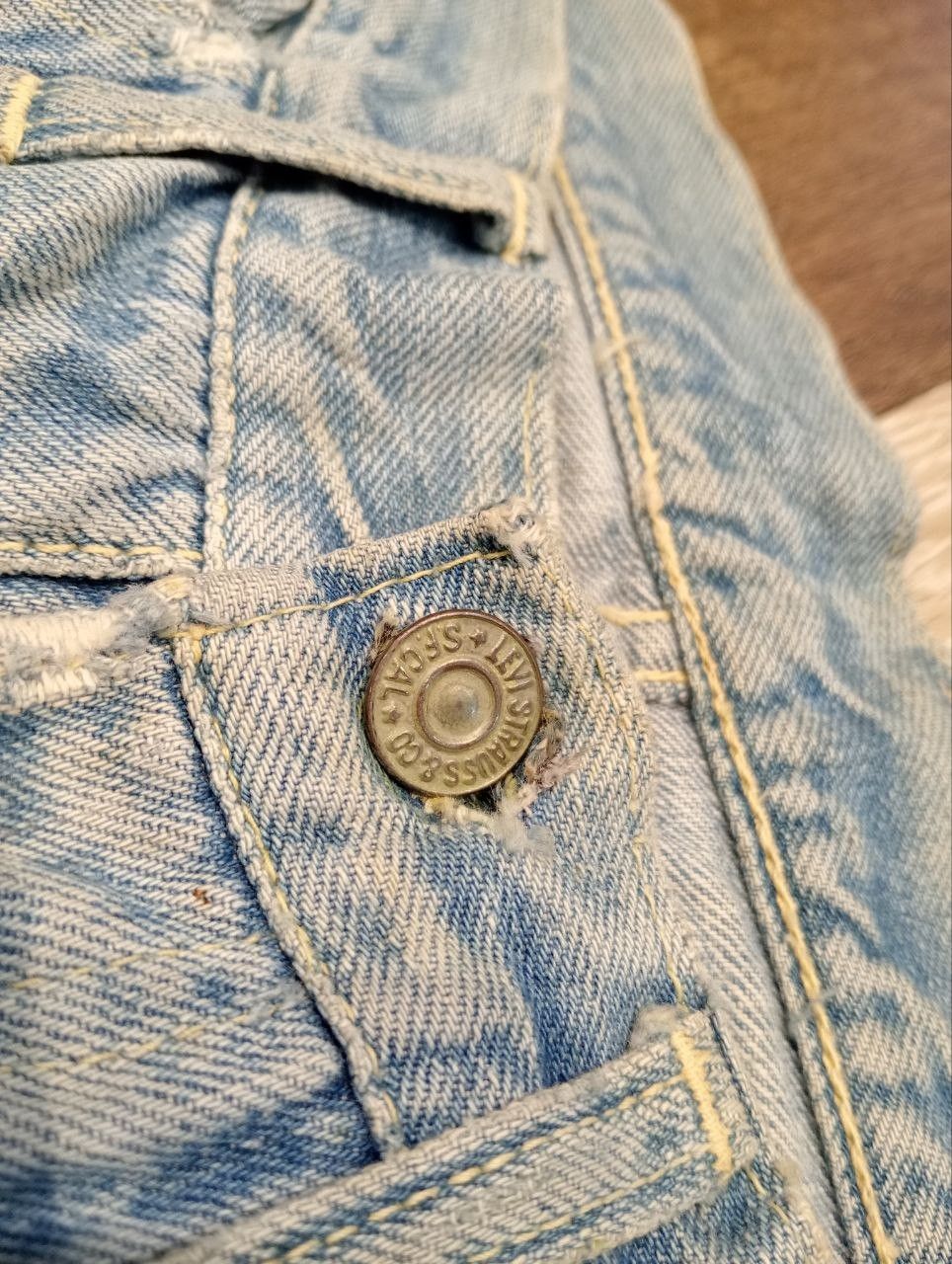 Levi's RARE LEVI'S VINTAGE 501 CAPITAL E HIDDEN RIVET DENIM Size US 31 - 7 Thumbnail