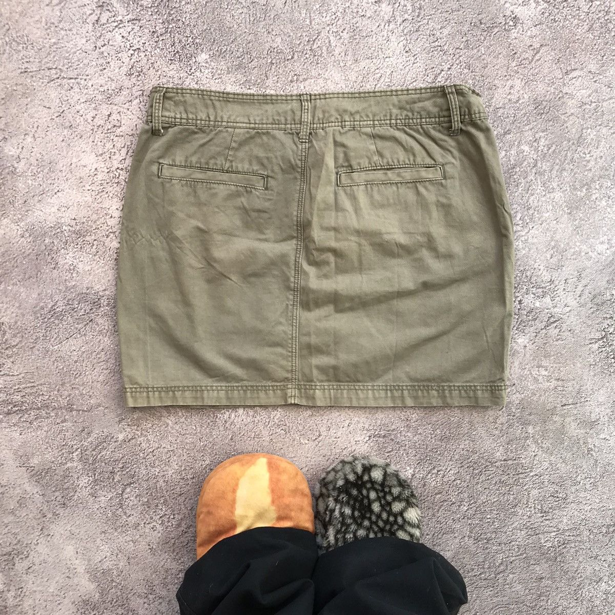 Vintage Y2K Vintage Cargo Mini Skirt Streetwear Baggy Pockets 28 Size 28" / US 6 / IT 42 - 6 Thumbnail