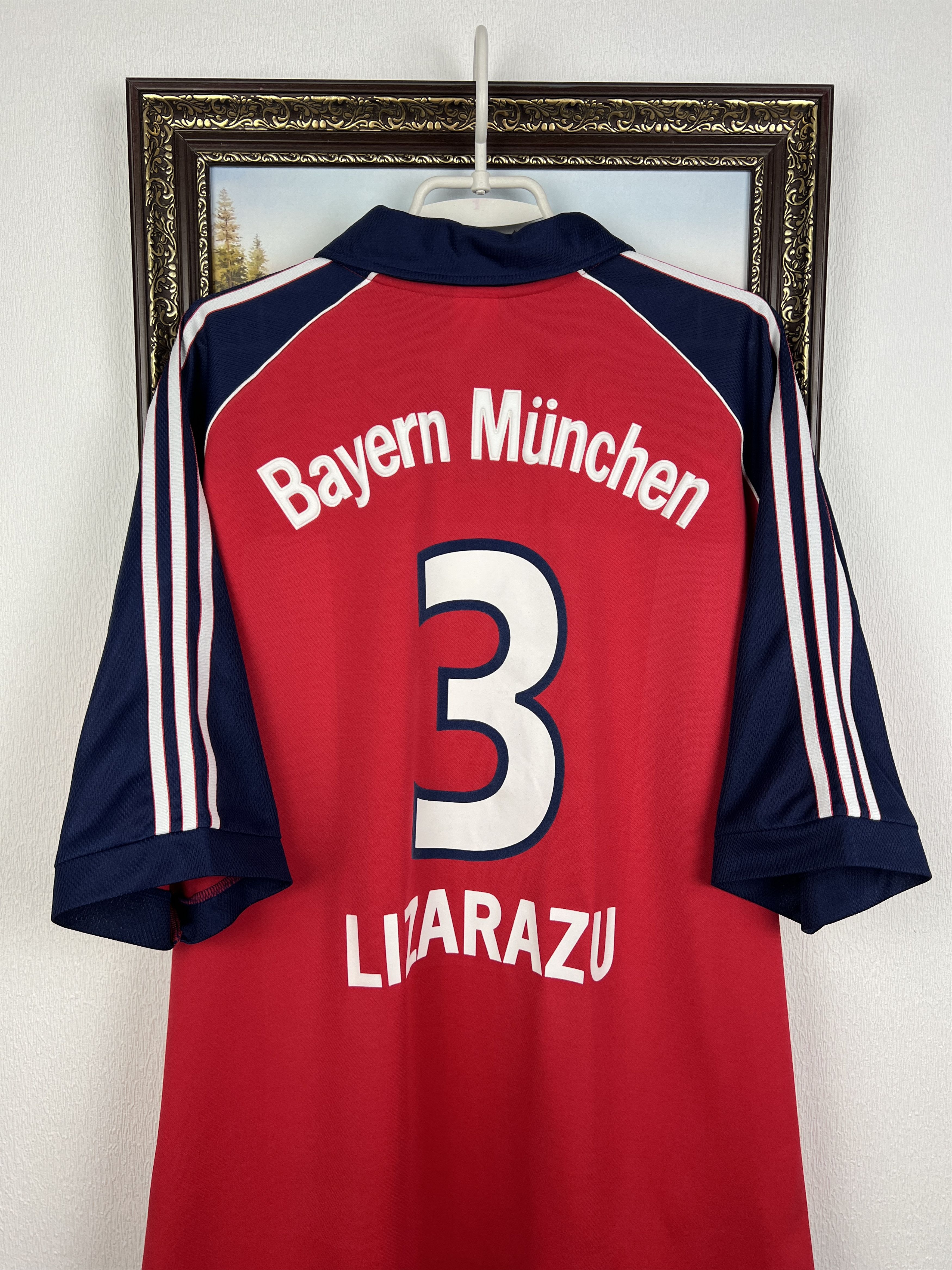 Adidas Bayern Munich Home football shirt Soccer Lizarazu Jersey Size US XL / EU 56 / 4 - 10 Thumbnail