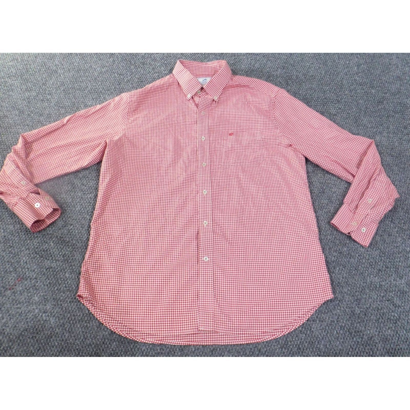 Southern Tide Southern Tide Shirt L Red Plaid Button-Up Mens Casual Logo Stretch Size US L / EU 52-54 / 3 - 2 Thumbnail