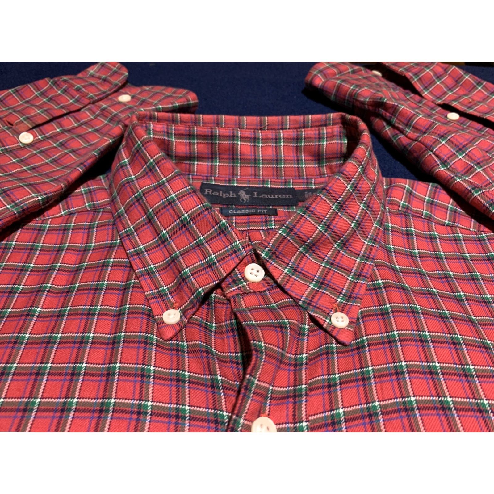 Ralph Lauren RALPH LAUREN Classic Long Sleeve Button-Up Shirt Cotton Pink Plaid Large Mens Size US L / EU 52-54 / 3 - 5 Thumbnail