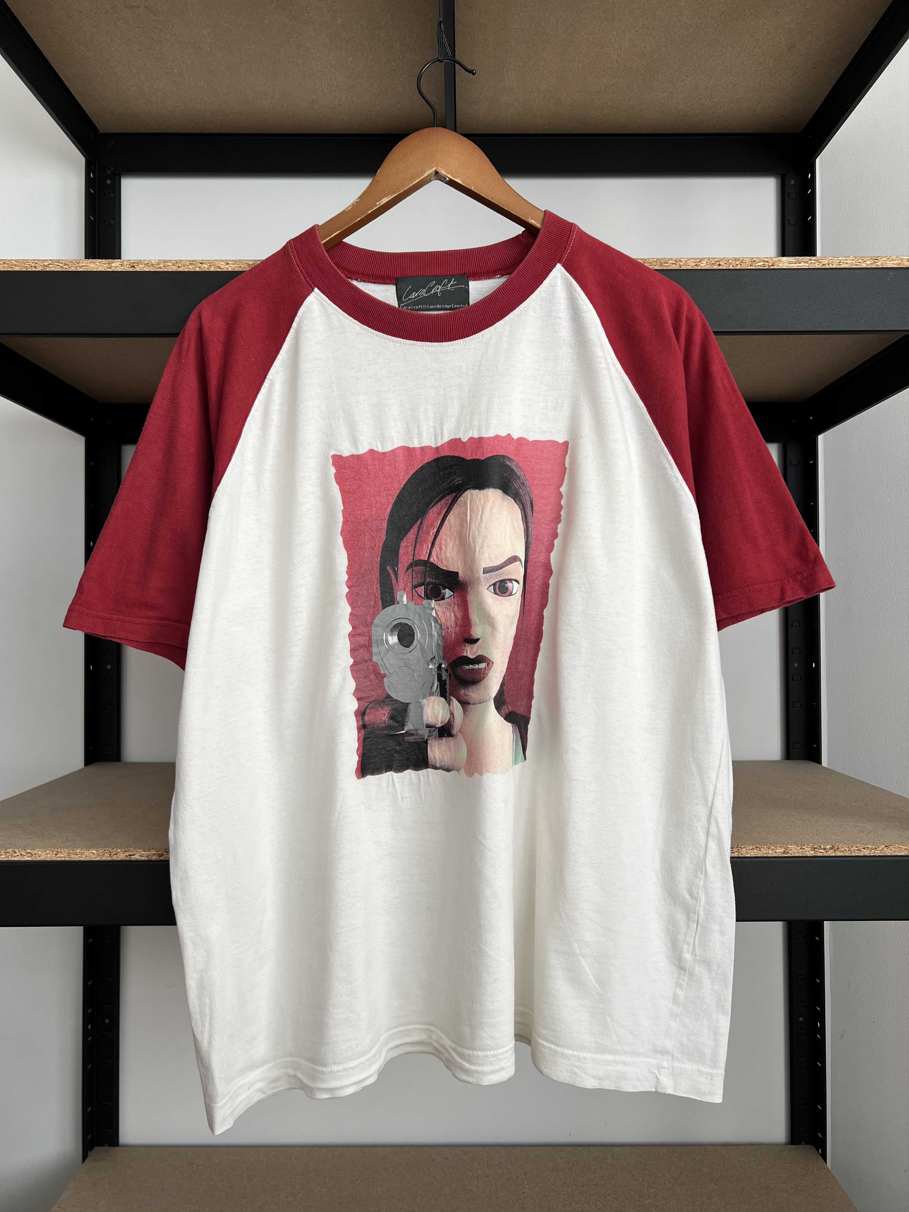 Playstation Vintage 90s Lara Croft Tomb Raider Game T-shirt Size US XL / EU 56 / 4 - 1 Thumbnail
