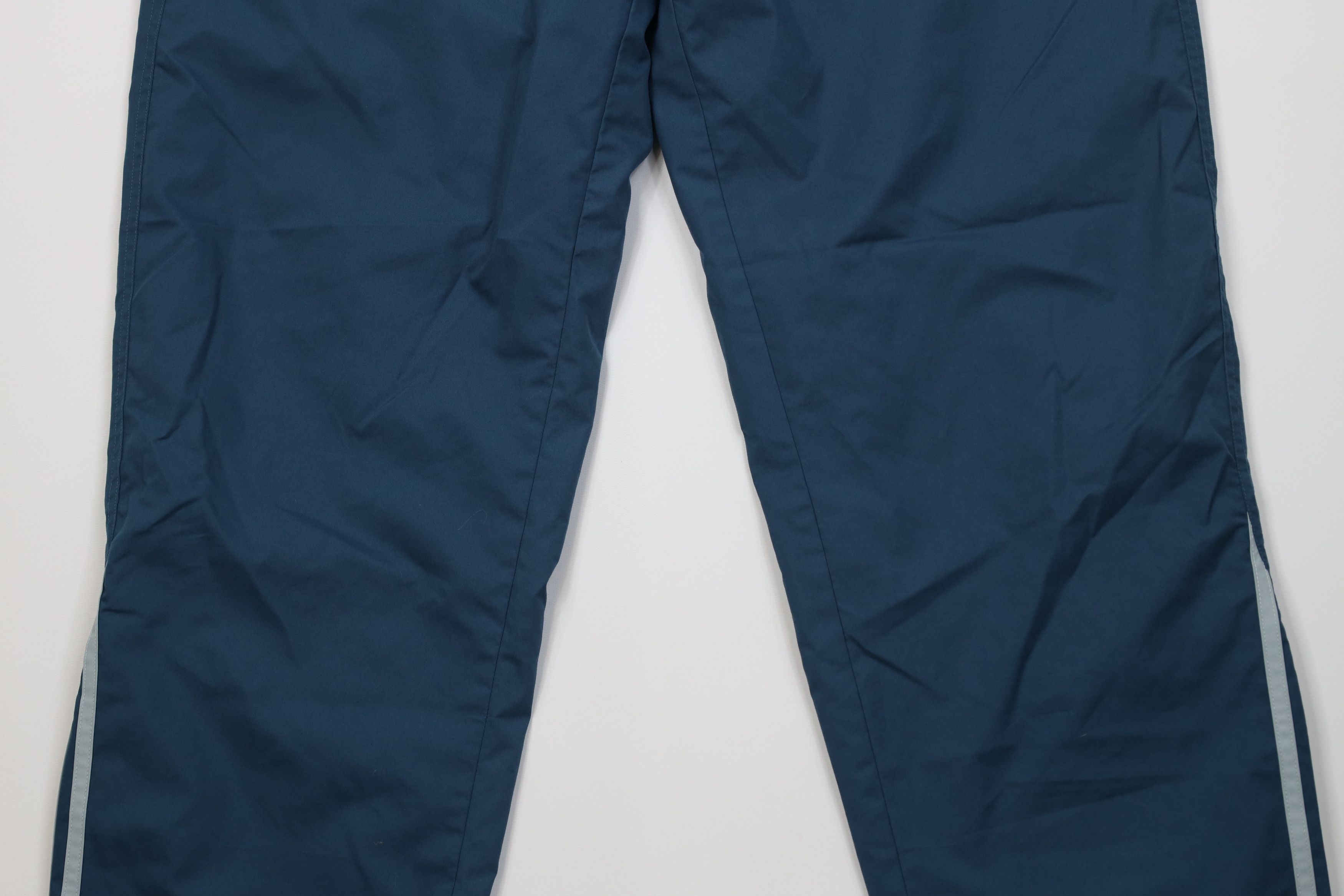 Adidas Vintage Y2K 2000 Adidas Striped Lined Windbreaker Pants Blue Size US 38 / EU 54 - 3 Thumbnail