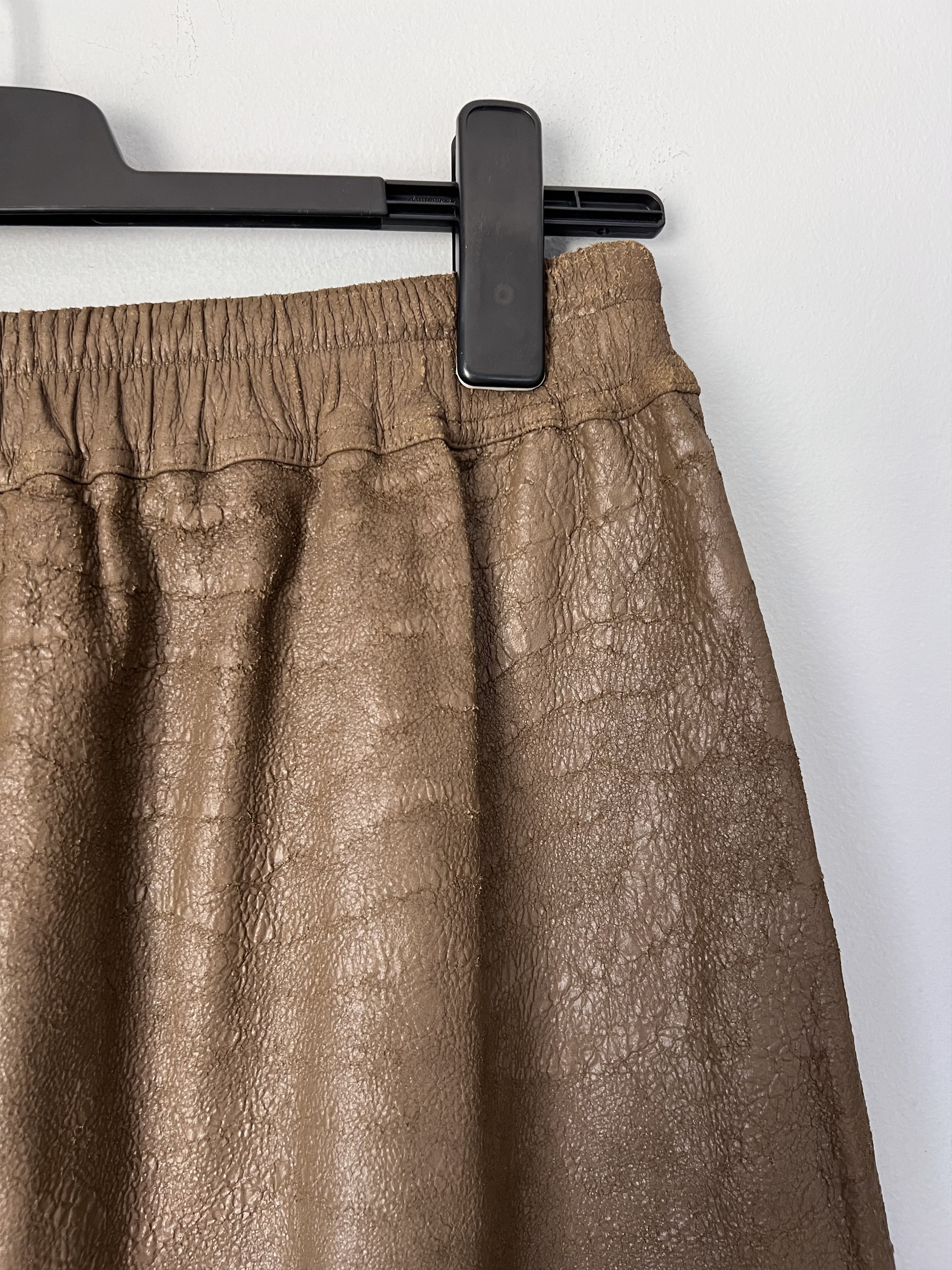 Rick Owens Rick Owens Leather Boxer Shorts in Bean Brown Size US 34 / EU 50 - 6 Thumbnail