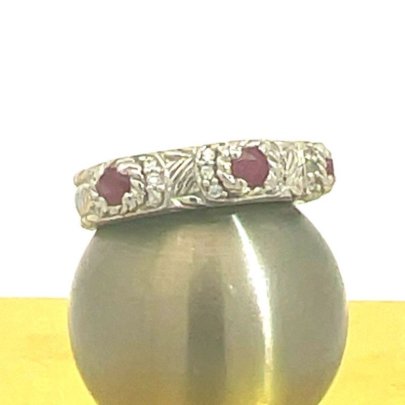 & Other Stories Judith Ripka - Ruby 925 Sterling Silver CZ Diamonique Ring Size ONE SIZE - 1 Thumbnail