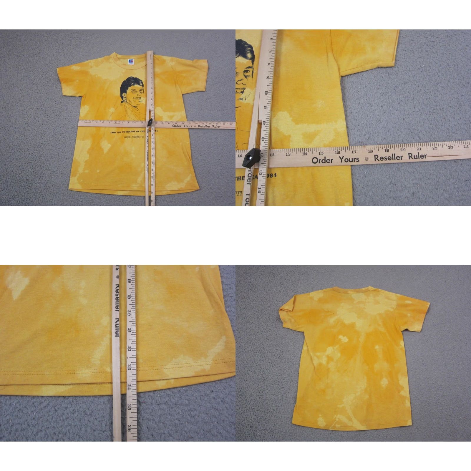 Russell Athletic VINTAGE Russell Athletic Shirt Mens S Yellow Indy 500 Co-Rookie of the Year USA Shirt Size US S / EU 44-46 / 1 - 8 Thumbnail