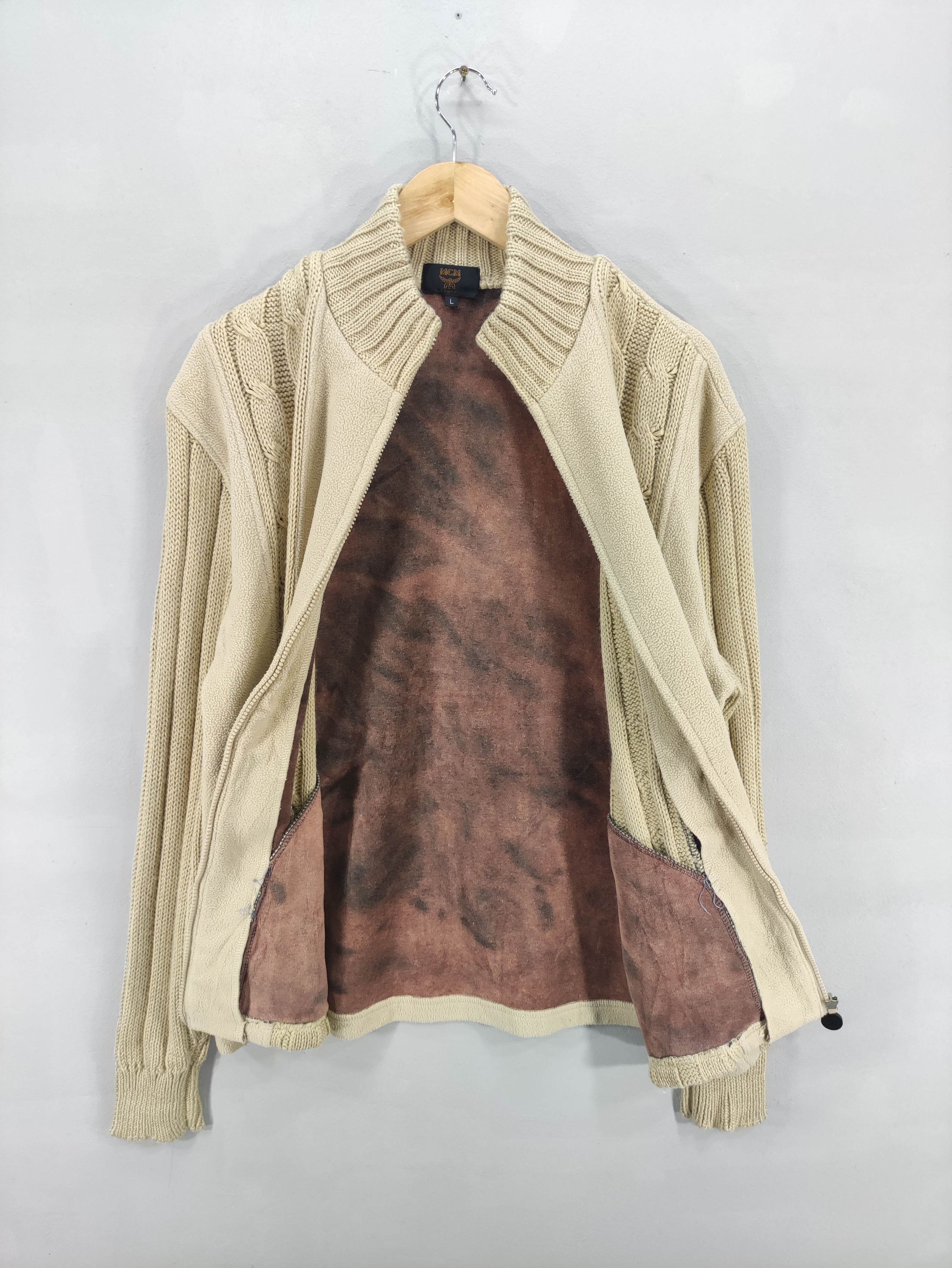 MCM Vintage Mcm Knit Sweater Jacket Zipper Size US L / EU 52-54 / 3 - 4 Thumbnail
