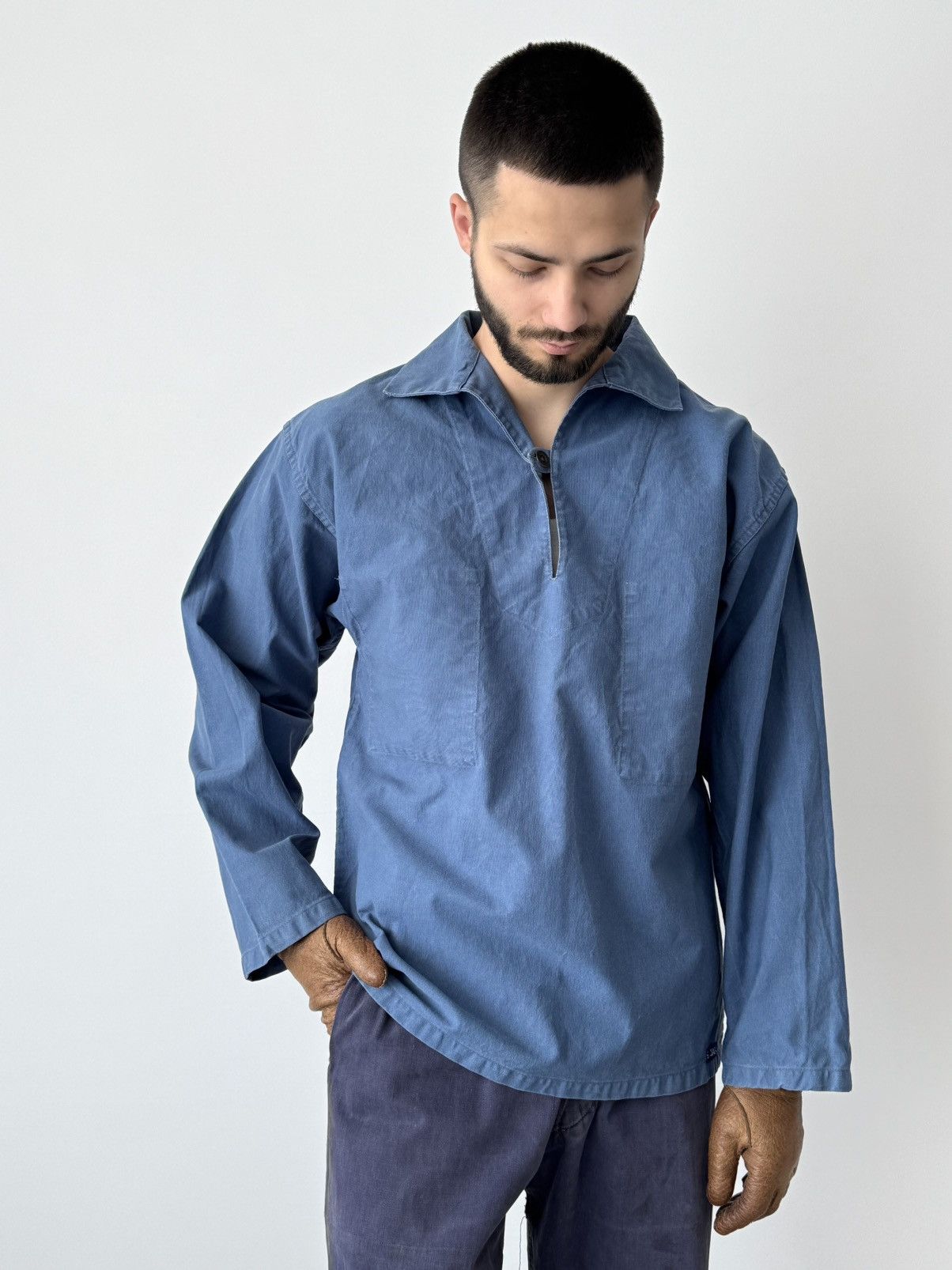 1970s Vintage French 'Le Glazik' Fisherman Sailor Smock