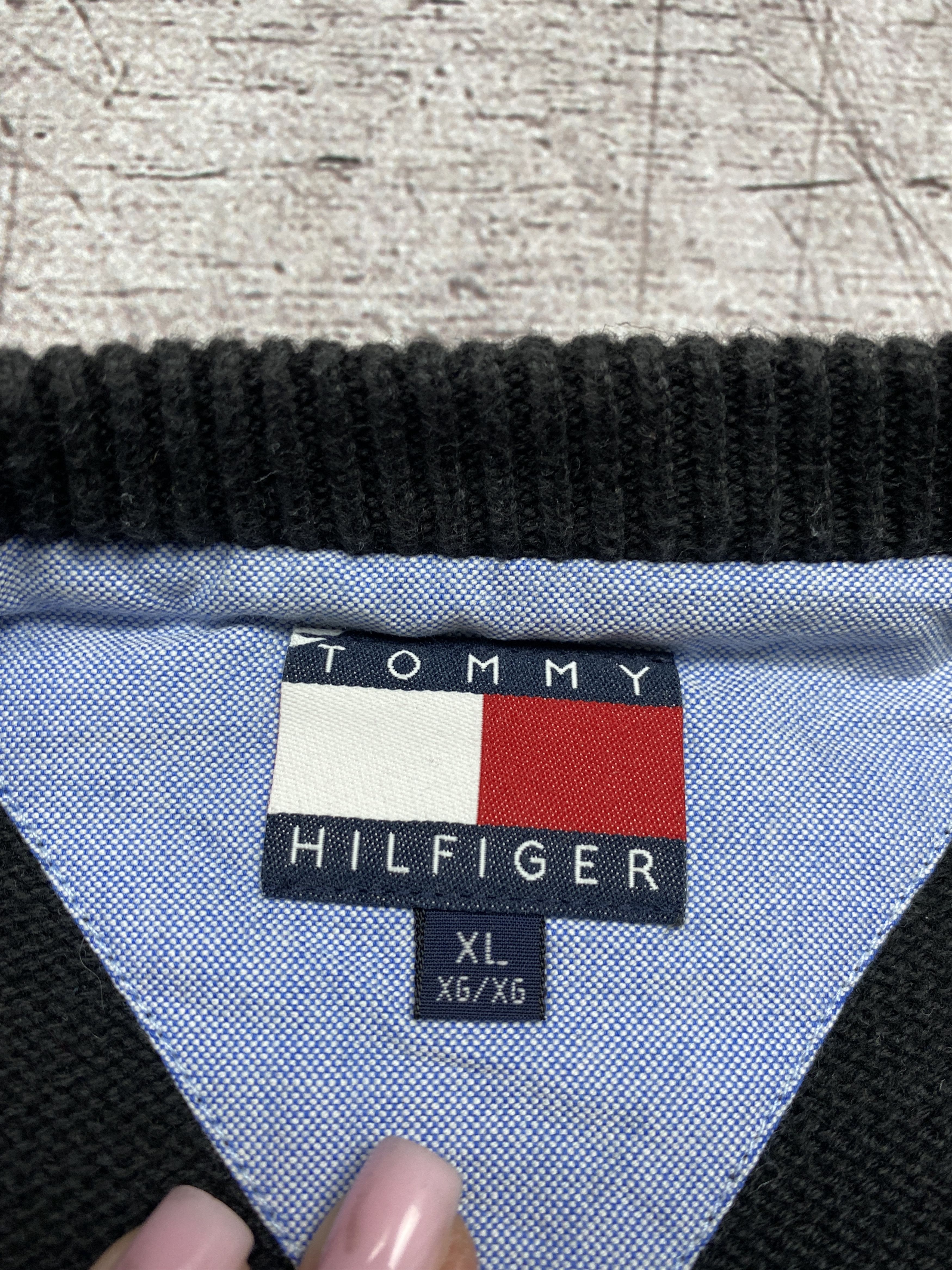 Tommy Hilfiger × Vintage Tommy Hilfiger Vintage Mens Crew Neck Knit Sweater Size US XL / EU 56 / 4 - 4 Thumbnail