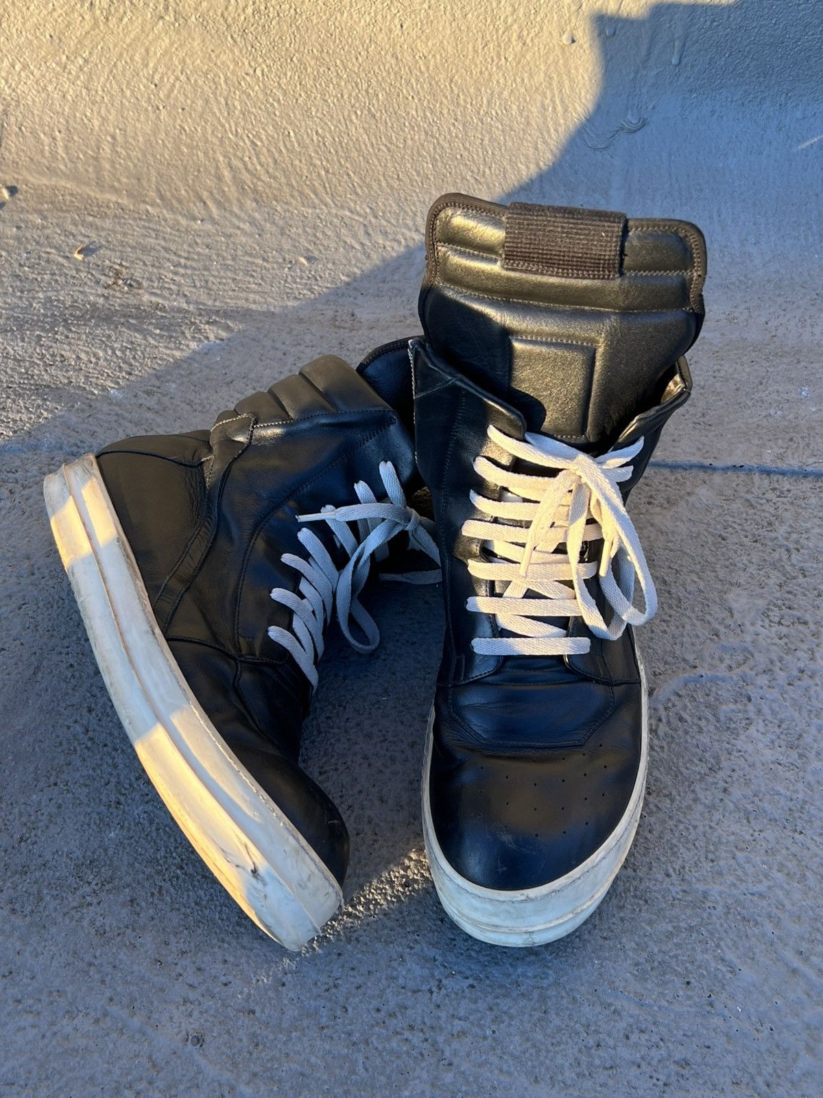 Rick Owens Rick Owens Geobasket Sneaker Black Size 13/46 Size US 13 / EU 46 - 3 Thumbnail