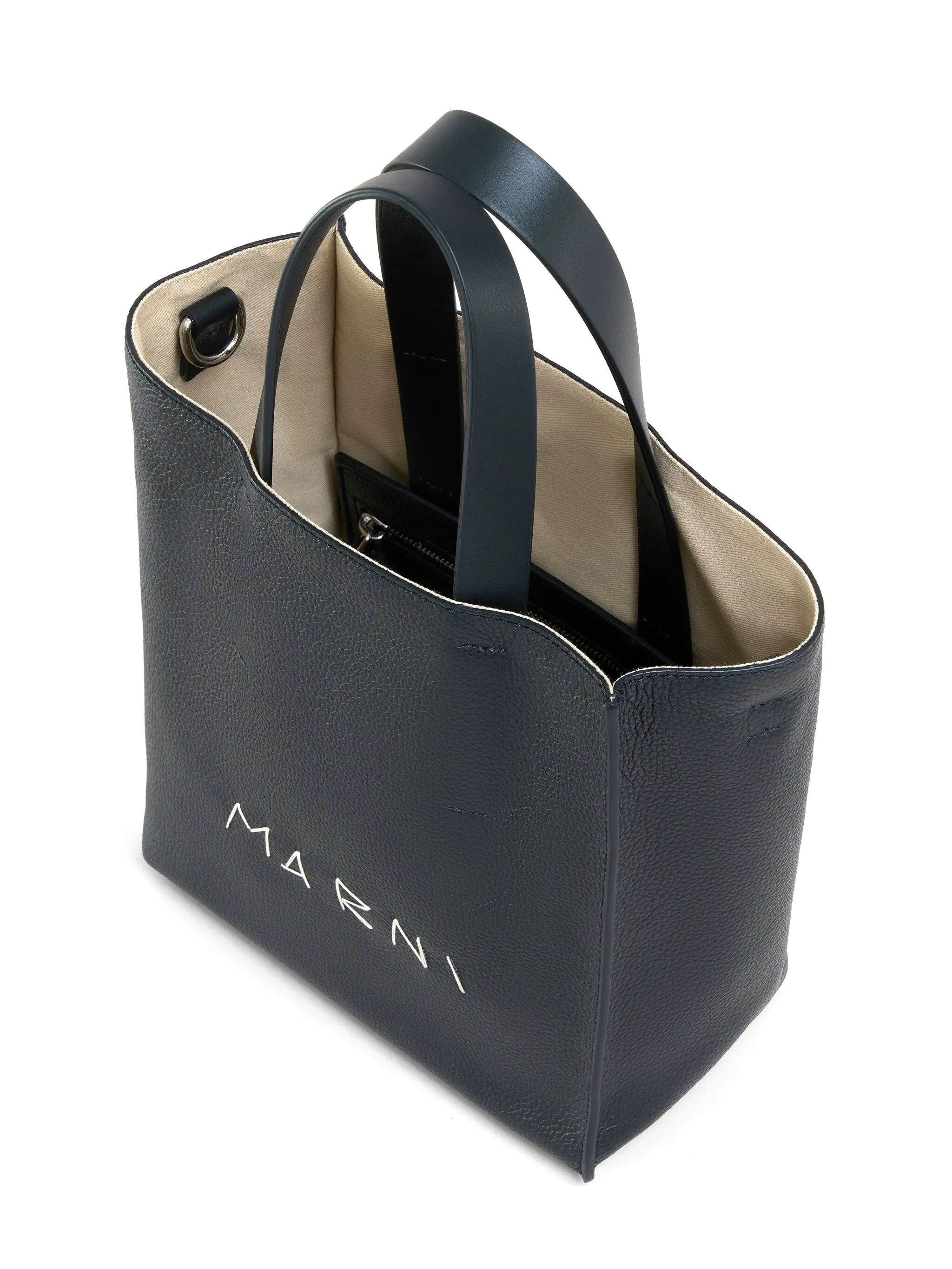 Marni o1f1d3z0126 Size: OS / Mini Museo Tote Bag in Black Size ONE SIZE - 6 Thumbnail