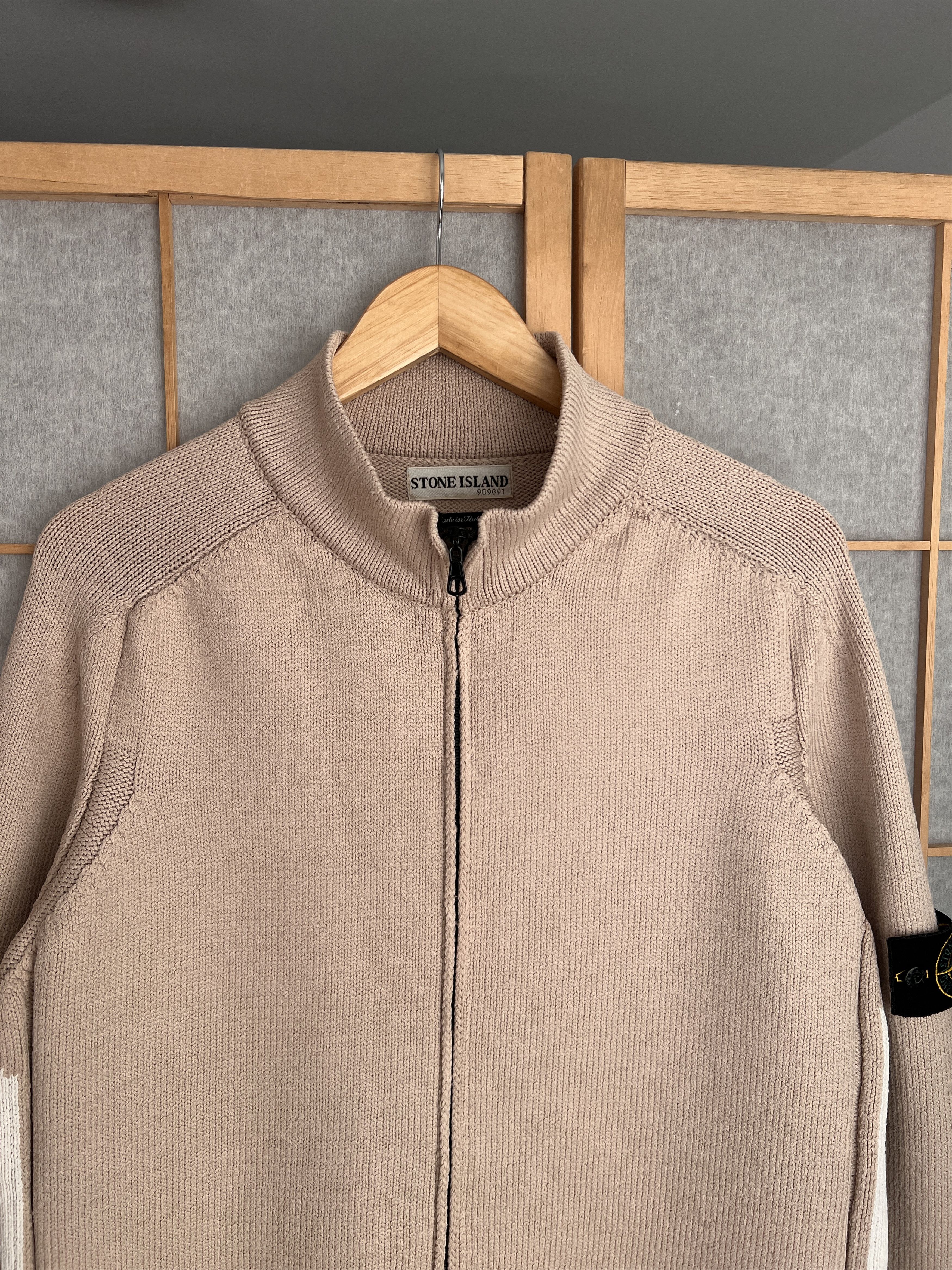 Massimo Osti 2000s VINTAGE STONE ISLAND KNIT SWEATER RARE Size US L / EU 52-54 / 3 - 9 Thumbnail