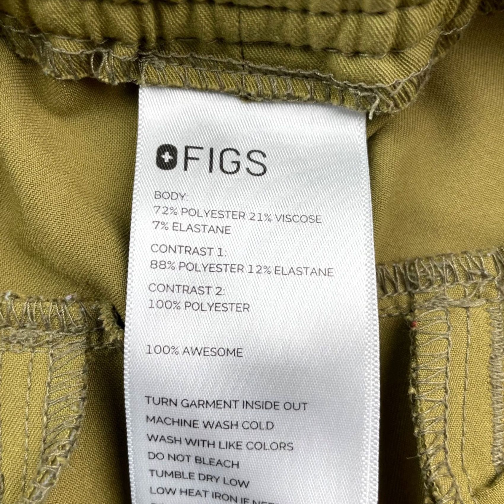 Vintage FIGS Men's Technical Collection Jogger Scrubs Green Large Drawstring Waist Size US 33 - 4 Thumbnail