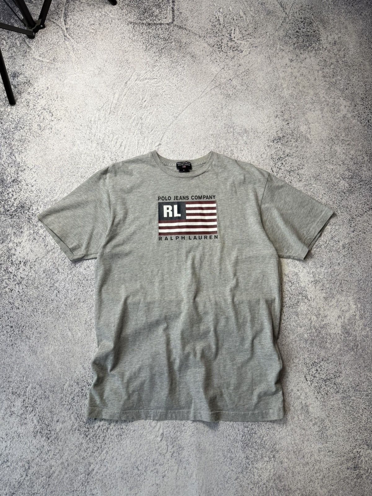 Ralph Lauren Vintage Polo Jeans Co Ralph Lauren T Shirt USA Flag Y2K Size US M / EU 48-50 / 2 - 1 Thumbnail
