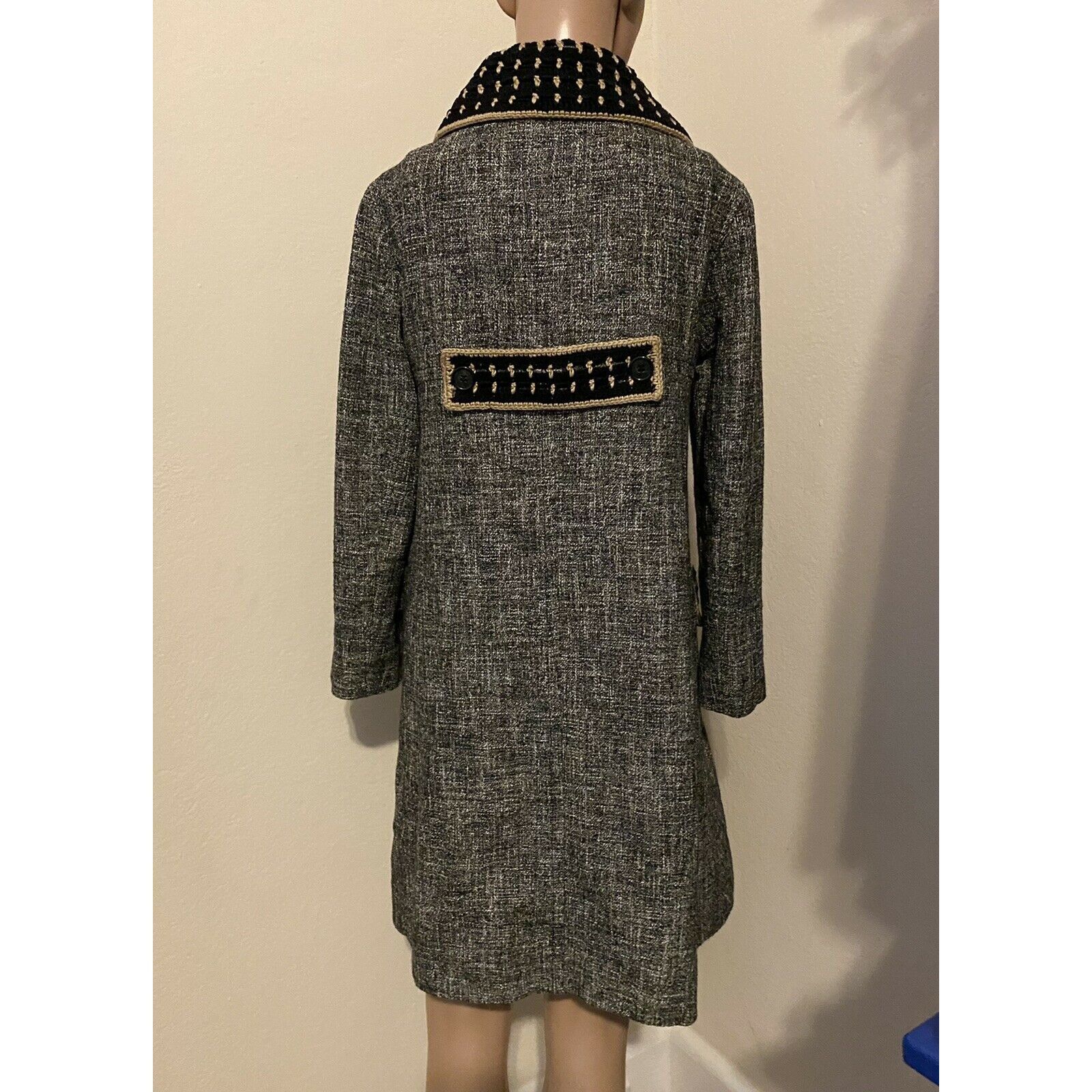 Missoni $1195 New M Missoni 42 6 Tweed Car Coat Crochet Trim Jacket Size M / US 6-8 / IT 42-44 - 6 Thumbnail