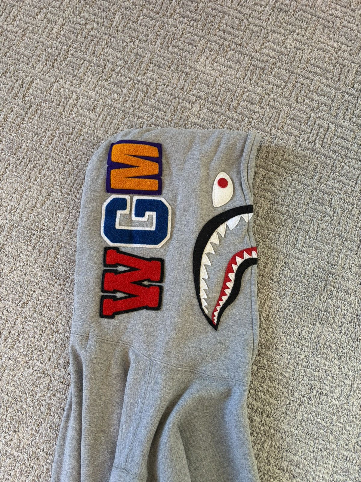 Bape BAPE Shark Hoodie Grey WGM Tiger Camo Authentic Size US L / EU 52-54 / 3 - 3 Thumbnail