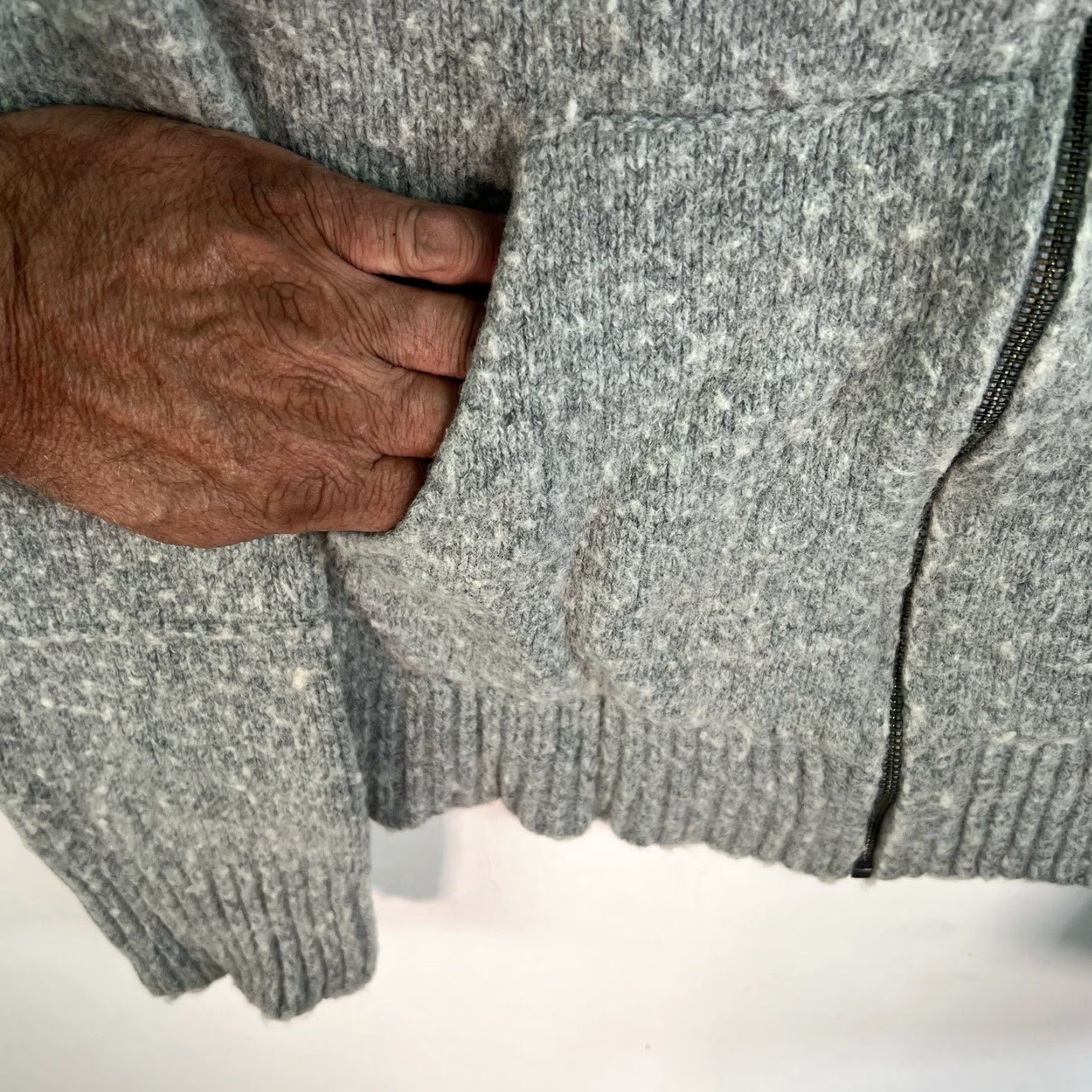 The North Face The North Face Wool Blend Full Zip Hooded Sweater Women M Gray Size M / US 6-8 / IT 42-44 - 4 Thumbnail