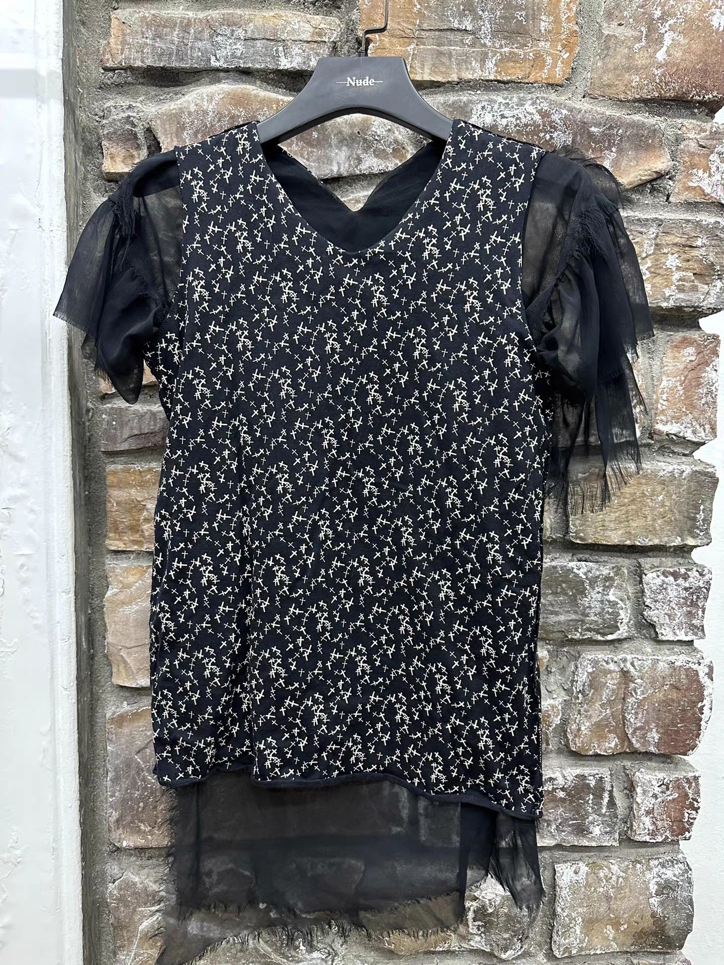Undercover UNDERCOVER 02AW Sheer Cross Print Shirt K20 Size M / US 6-8 / IT 42-44 - 1 Thumbnail