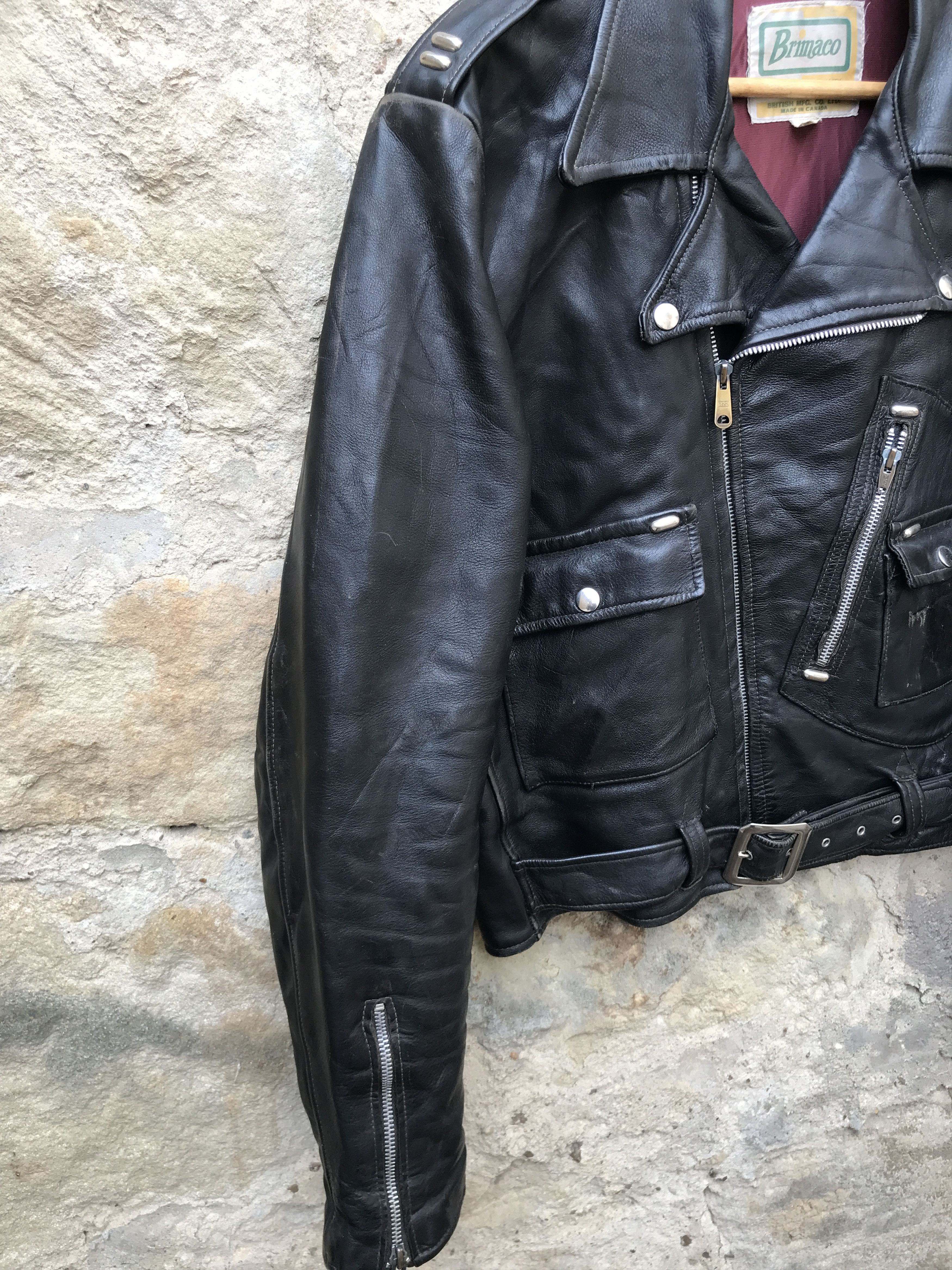 Buco Rare Vintage 60s Brimaco D Pocket Biker Leather Jacket Size US L / EU 52-54 / 3 - 7 Thumbnail