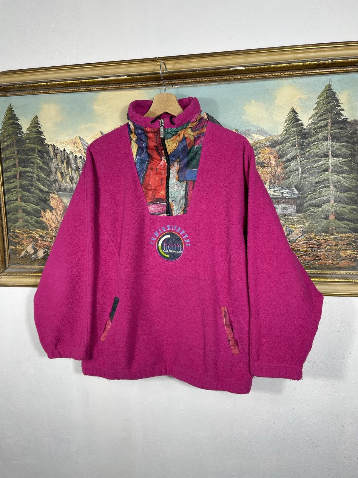Vintage Vintage Y2k 90s 1/3 Half Zip Fleece Sweatshirt Jacket Polar Size US M / EU 48-50 / 2 - 2 Thumbnail