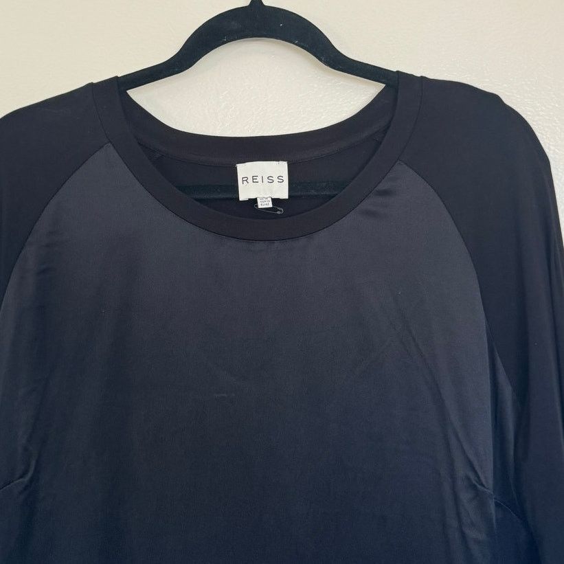 Reiss Reiss "Zaria" Long Sleeve Black Silk Dress Size 10 Size L / US 10 / IT 46 - 3 Thumbnail