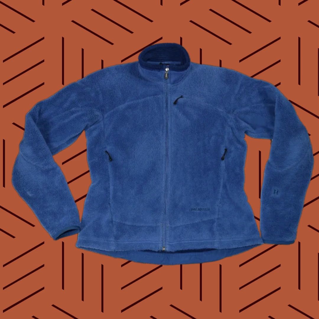 VINTAGE VTG PATAGONIA R4 REGULATOR JACKET POLARTEC FLEECE BLUE ZIP UP BODYWARMER WOMENS