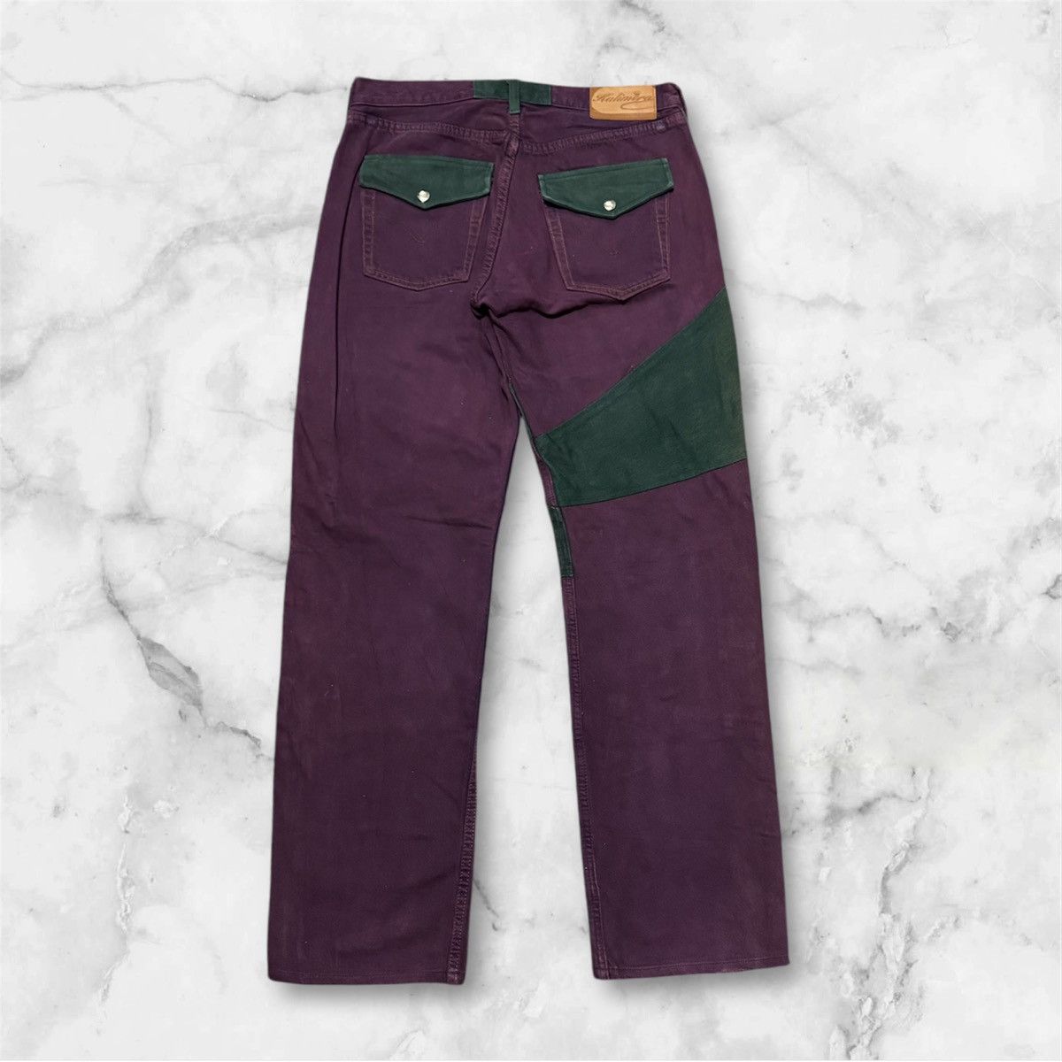 Levi's × Vintage Vintage 90s Levis Rebuild by Kalimera patchwork denim jeans Size US 31 - 11 Thumbnail