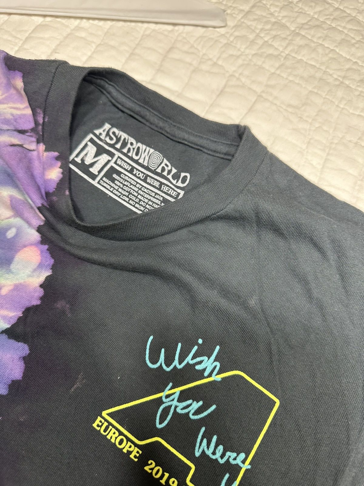 Travis Scott Travis Scott Europe Exclusive Astro Tour Tee Tie Dye/ Medium Size US M / EU 48-50 / 2 - 4 Thumbnail