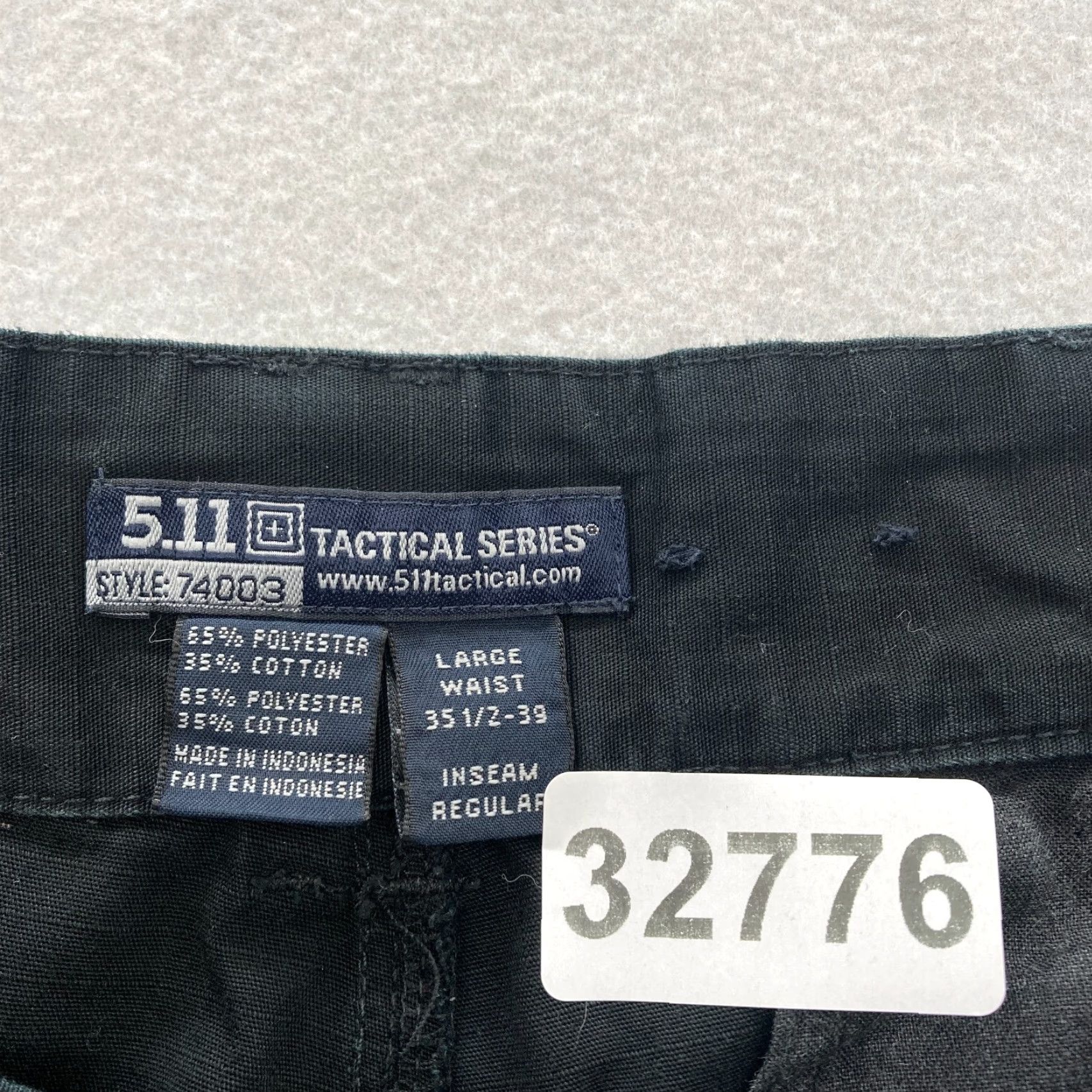 Vintage 5.11 Tactical TDU Ripstop Pants Mens Large Black Cargo Pocket Utility Size US 33 - 6 Thumbnail
