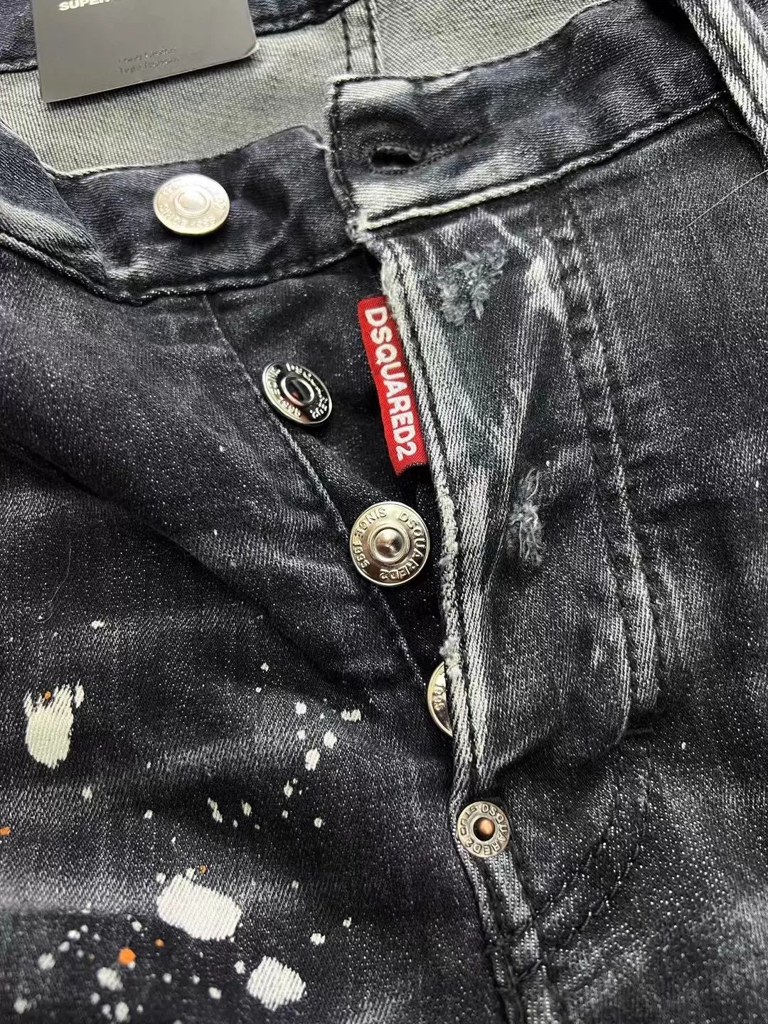 Dsquared2 Dsquared2 SUPER TWINKY Black-Gray Skinny 9 Patched Size US 30 / EU 46 - 3 Thumbnail