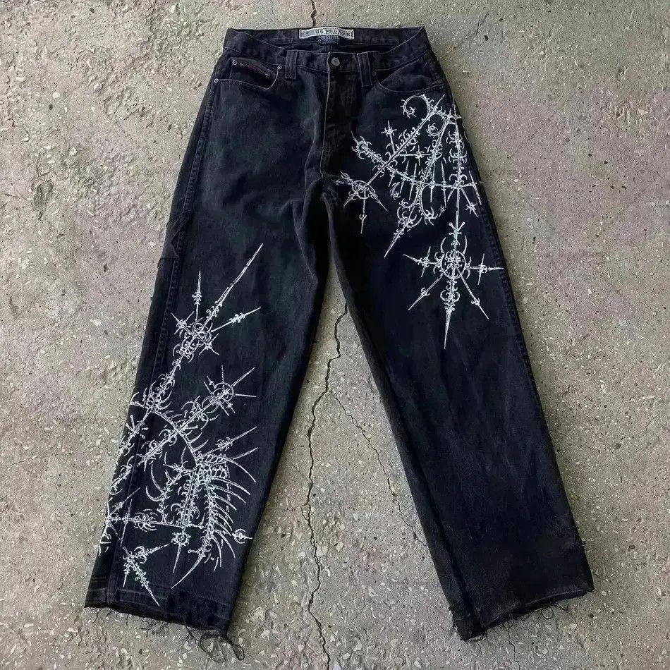 Japanese Brand Gothic Baggy Jeans Size US 32 / EU 48 - 1 Thumbnail