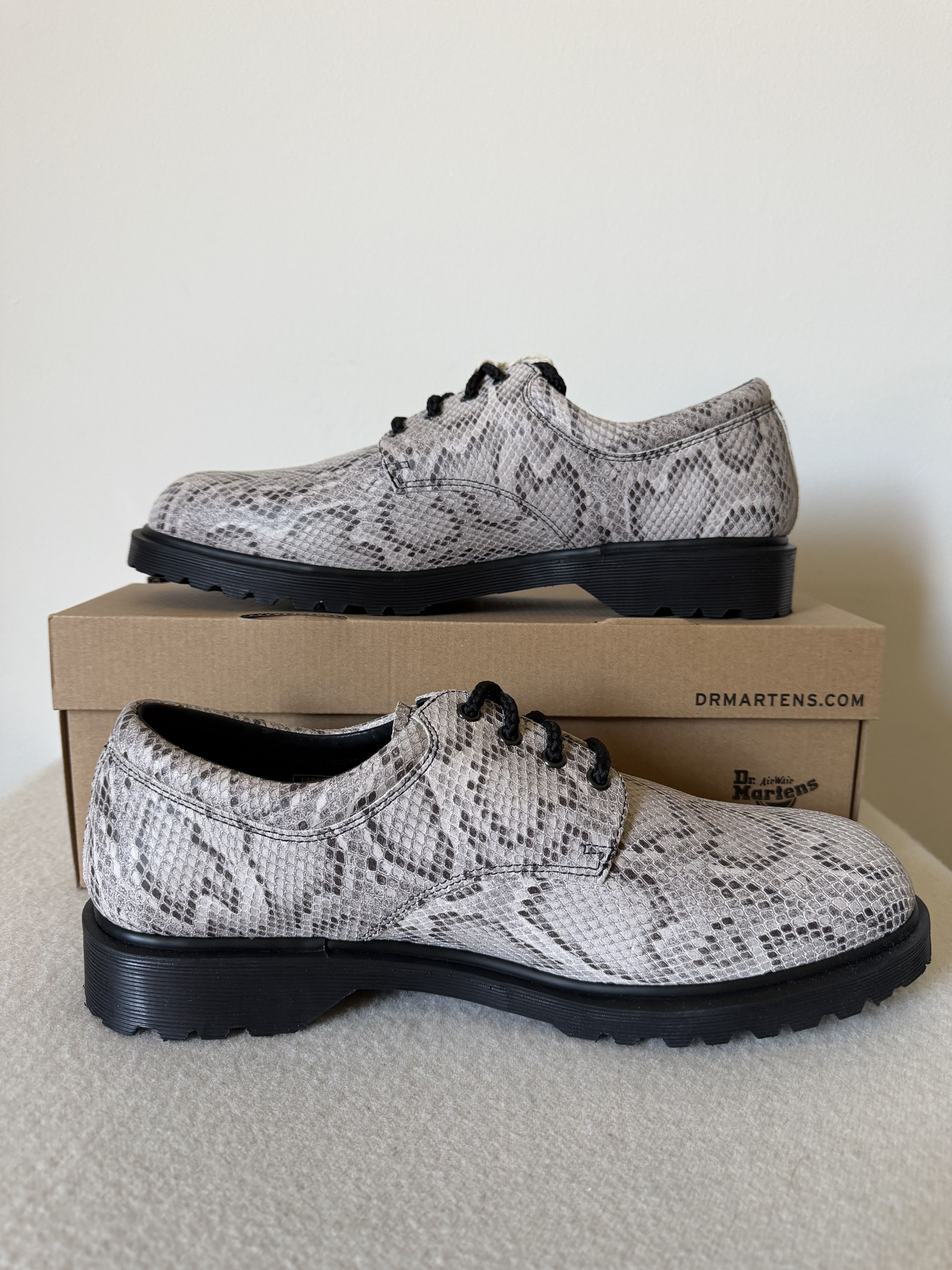 Dr. Martens × Supreme Supreme Dr. Martens Postal 4 Eye Shoe in Snakeskin Size US 14 / EU 47 - 3 Thumbnail