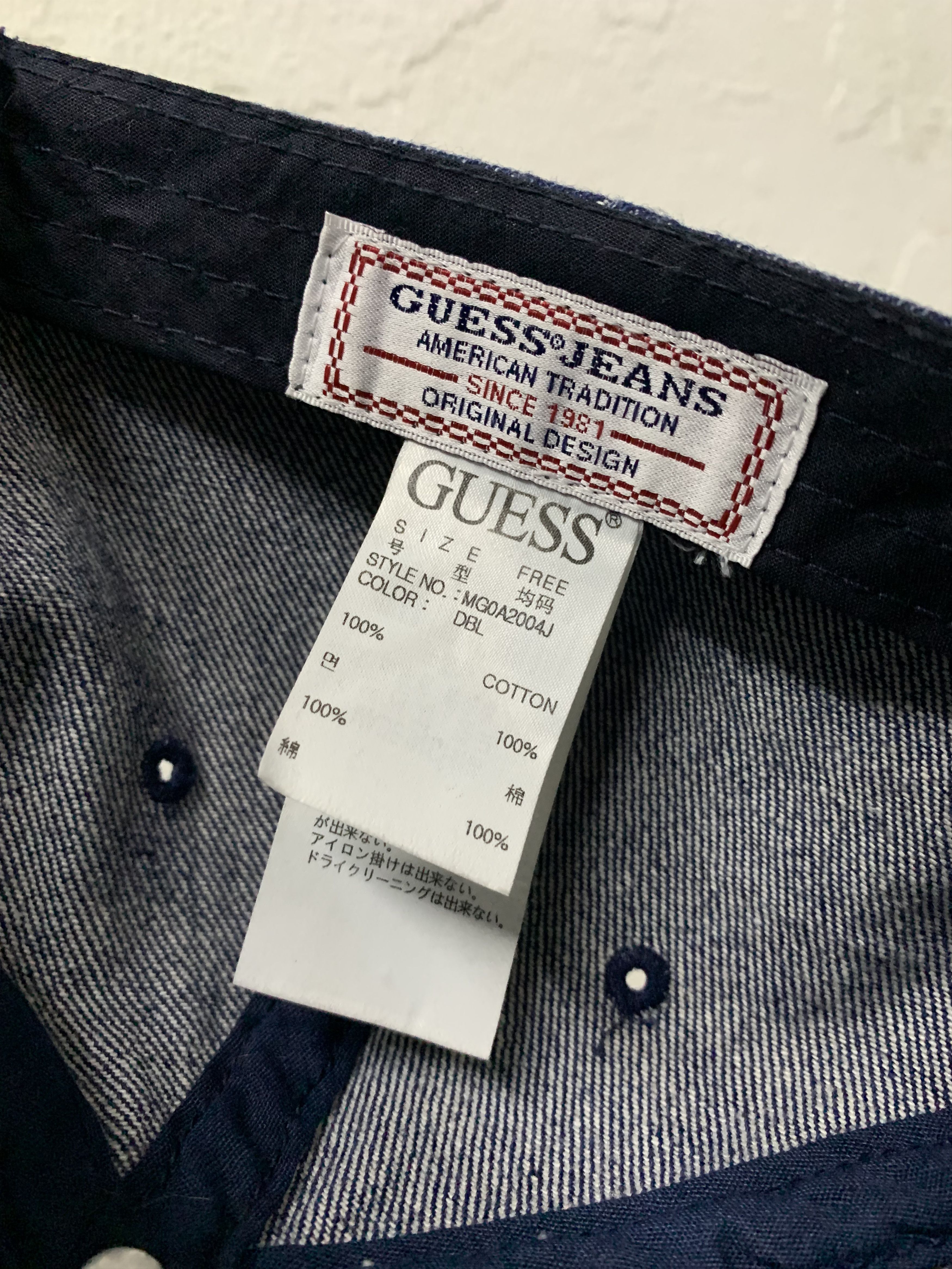 Guess GUESS Denim Hat Size ONE SIZE - 8 Thumbnail