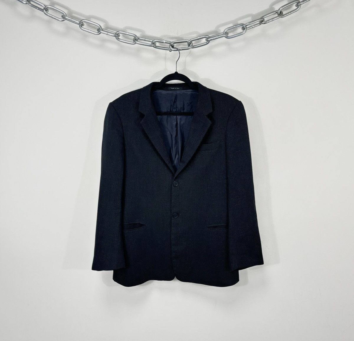 Emporio Armani Emporio Armani Men’s Birdseye Weave Gray Wool Blazer Jacket Size 40R - 1 Thumbnail
