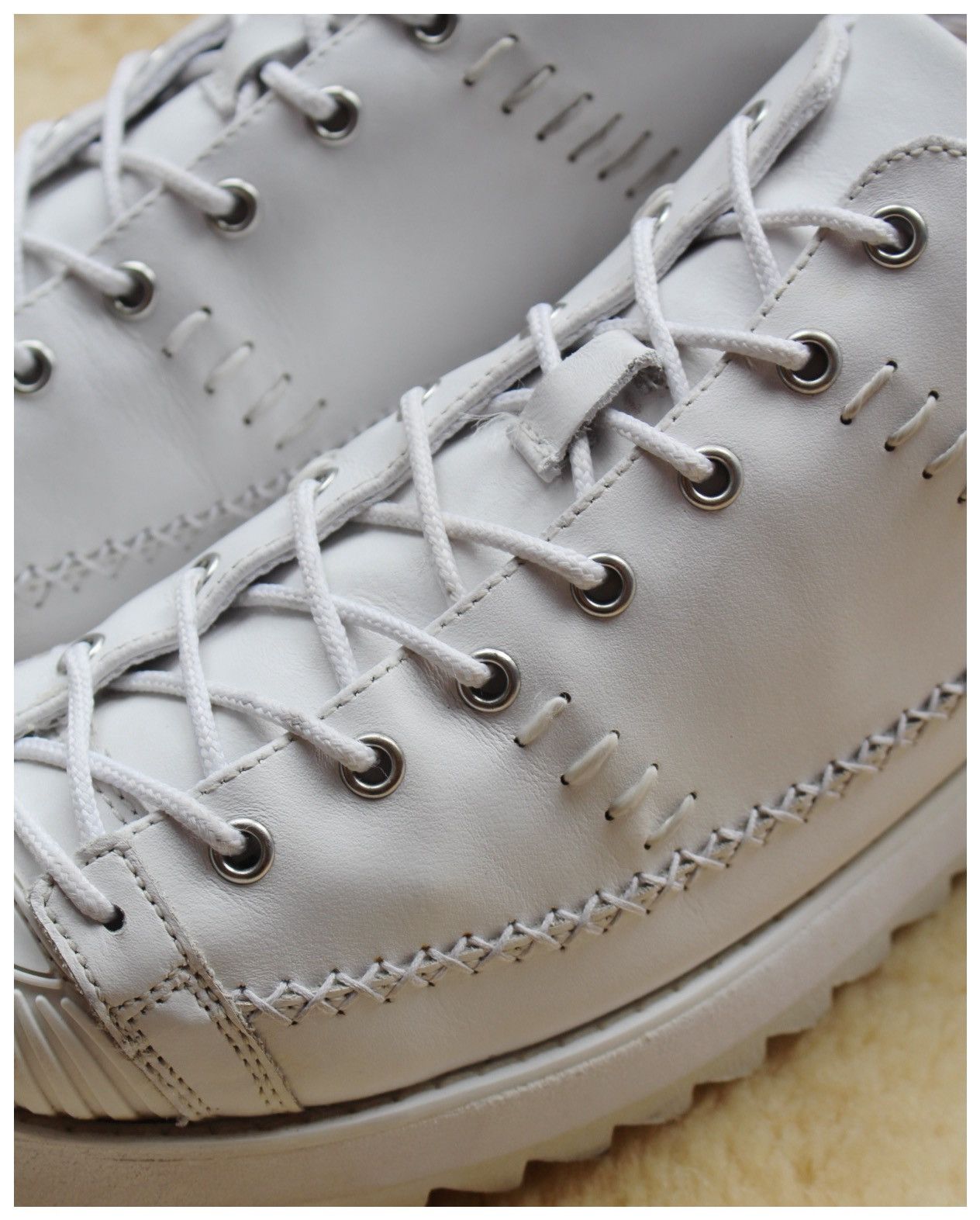Japanese Brand SS2015 CHISWICK HANDCRAFTED LEATHER SNEAKERS Size US 10 / EU 43 - 4 Thumbnail