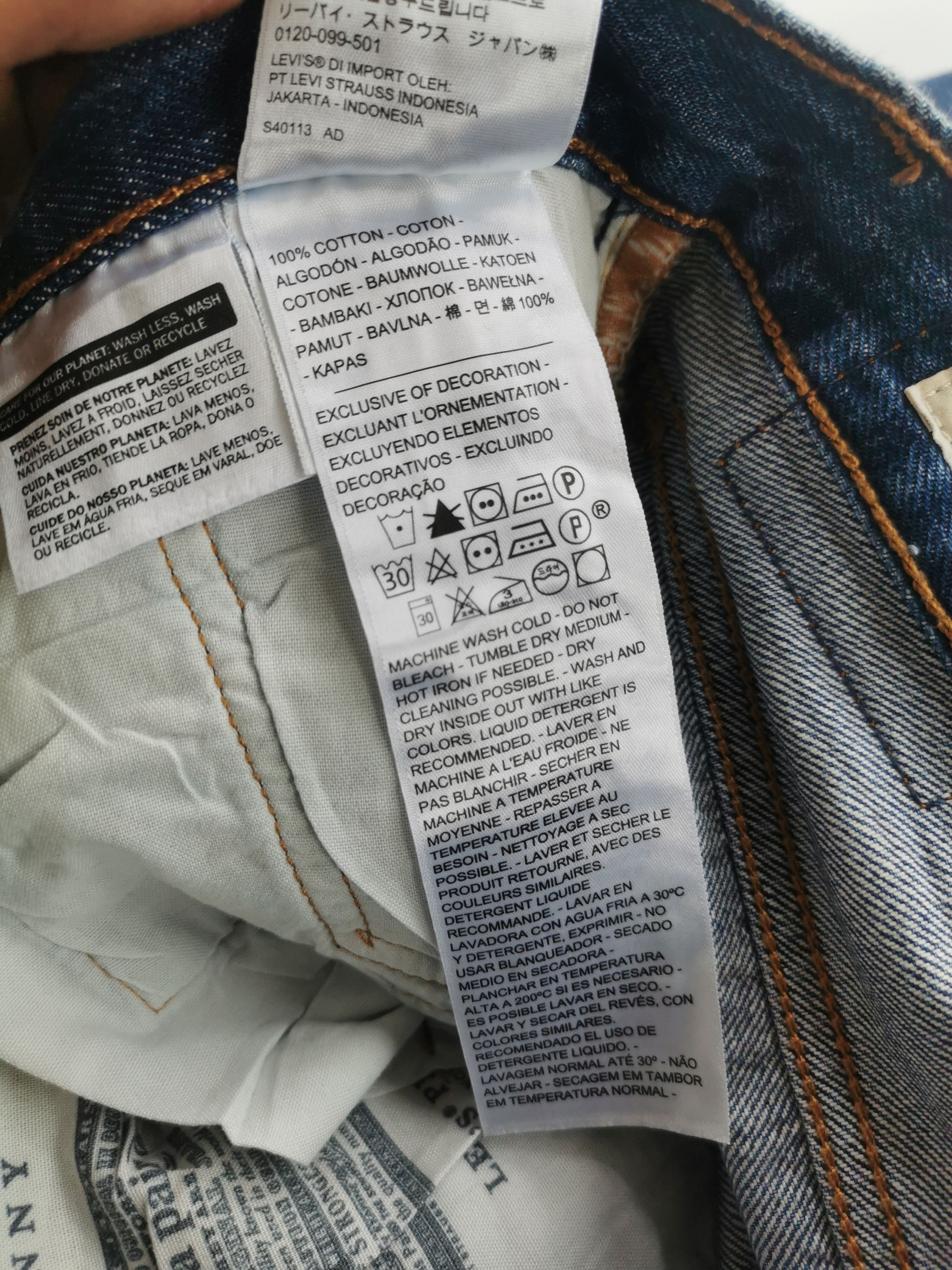 Levi's Vintage Levis 501 Skinny 29'x31.5 (Lenght 41.5') Size US 29 - 8 Thumbnail