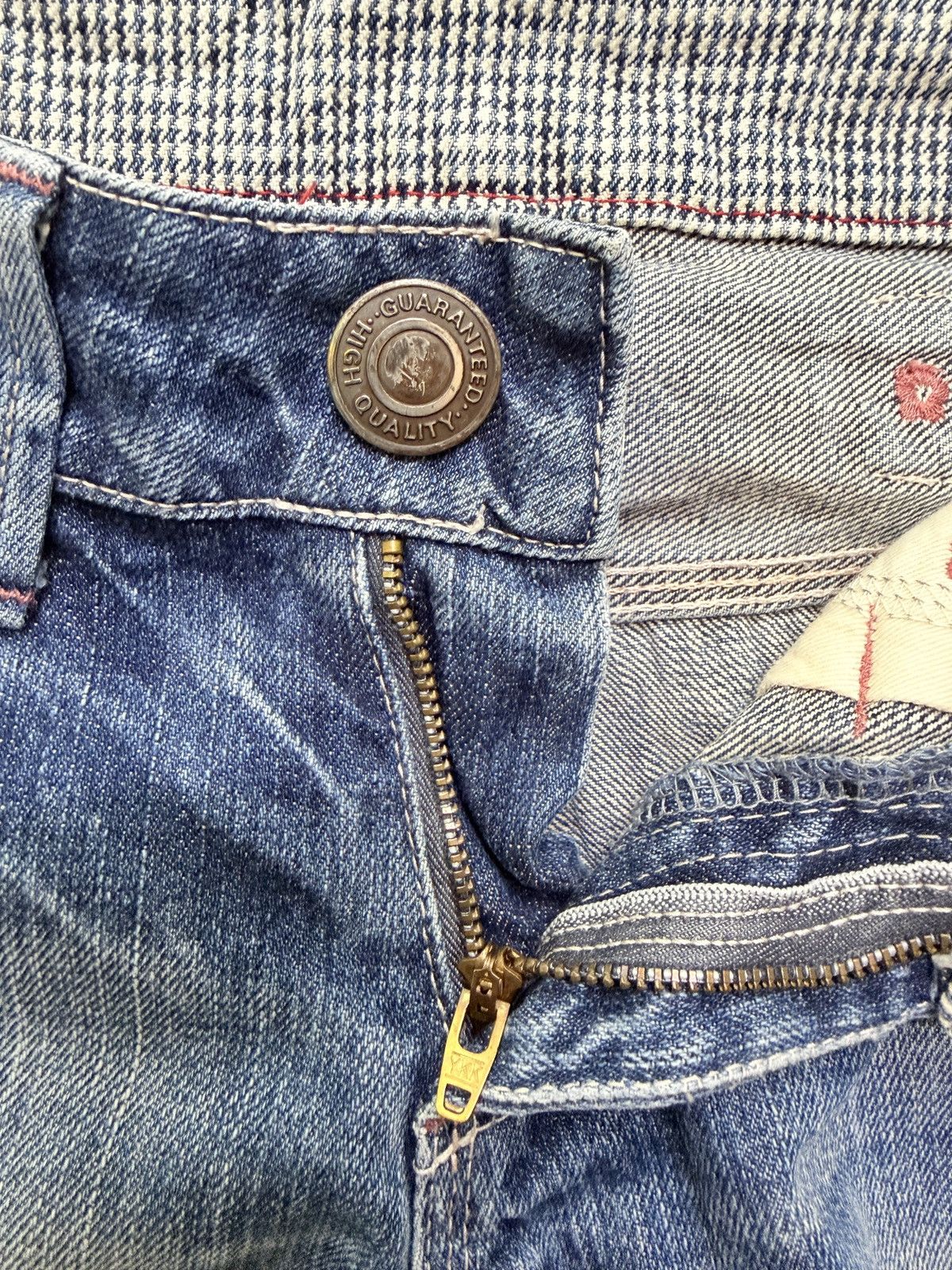 Japanese Brand Y2K Betty Smith Straight Cut Buckle Back Low Rise Denim Size 29" - 8 Thumbnail