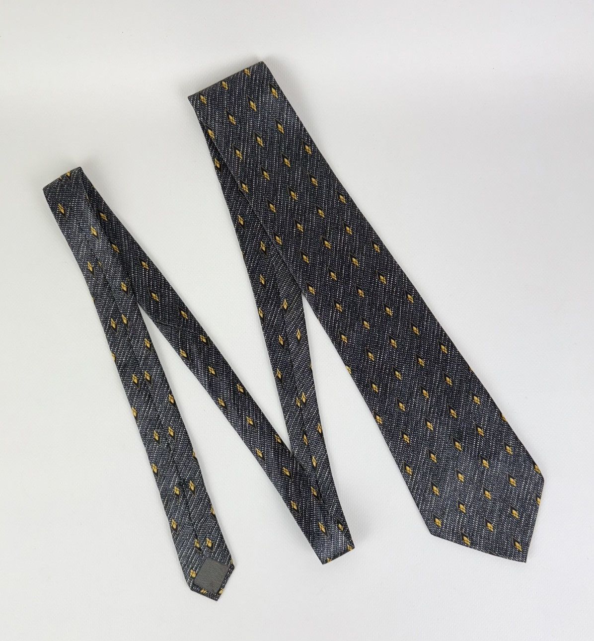 Lanvin Lanvin Paris 100% silk Tie Necktie for Men Top Luxury Gray Size ONE SIZE - 5 Thumbnail