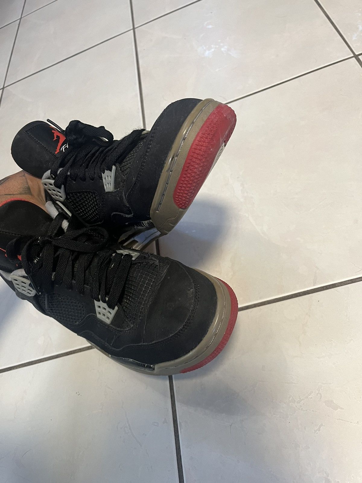 Jordan Brand Retro Bred Jordan 4s 2012 Size 10 Size US 10 / EU 43 - 7 Thumbnail