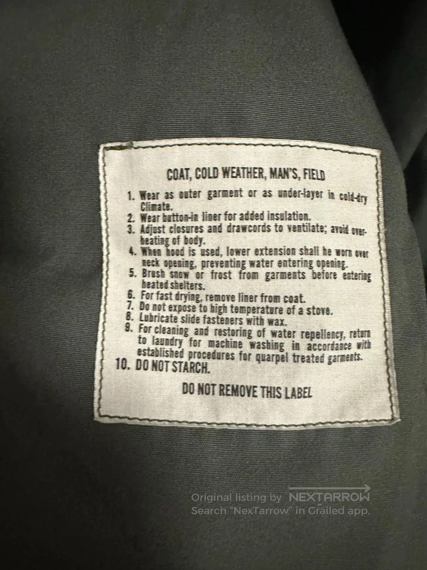 The Real McCoy's The Real McCoy's M65 Jacket. Size US S / EU 44-46 / 1 - 5 Thumbnail