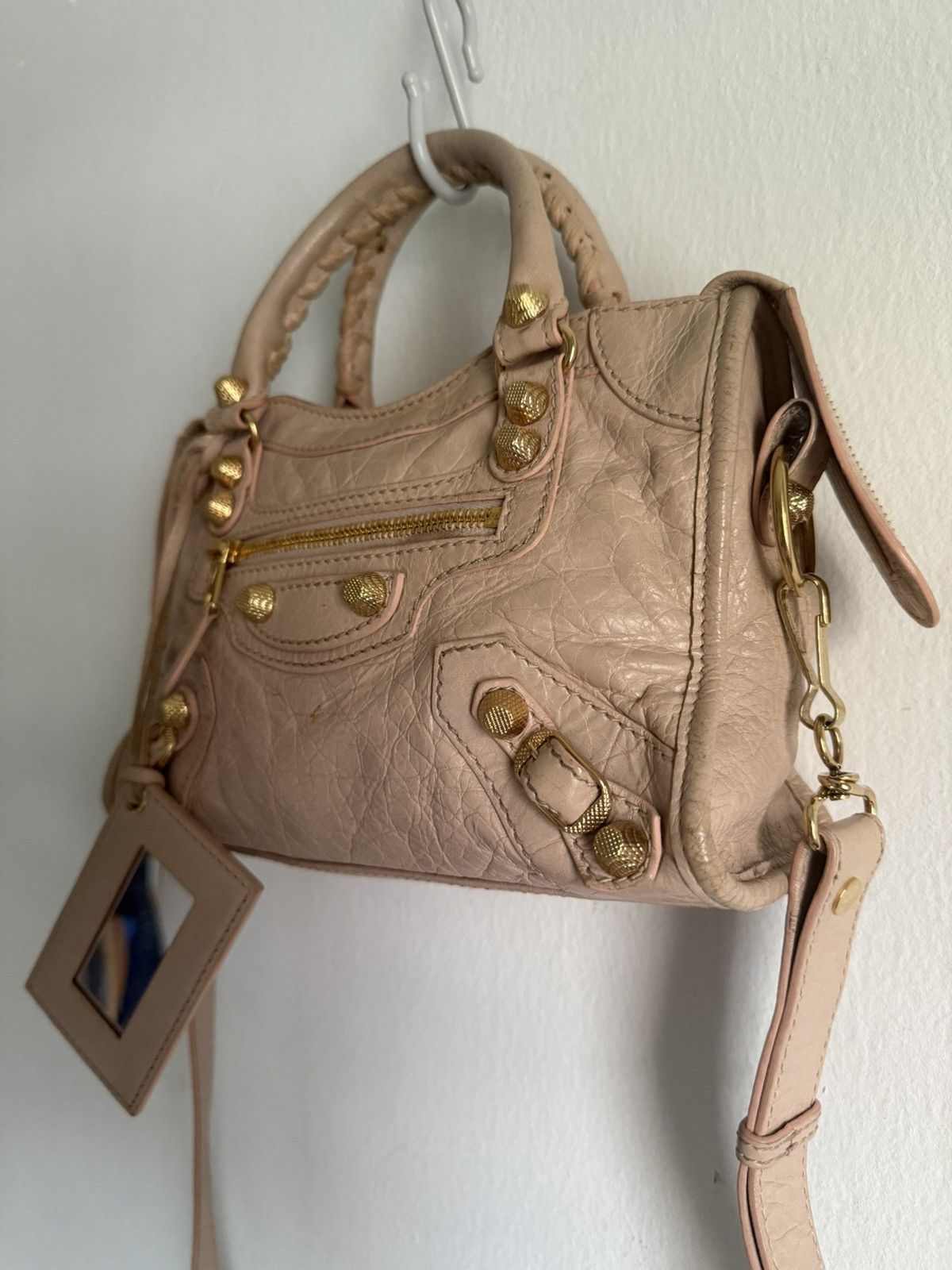 Balenciaga Balenciaga Mini Classic Lambskin giant gold Studded Size ONE SIZE - 3 Thumbnail