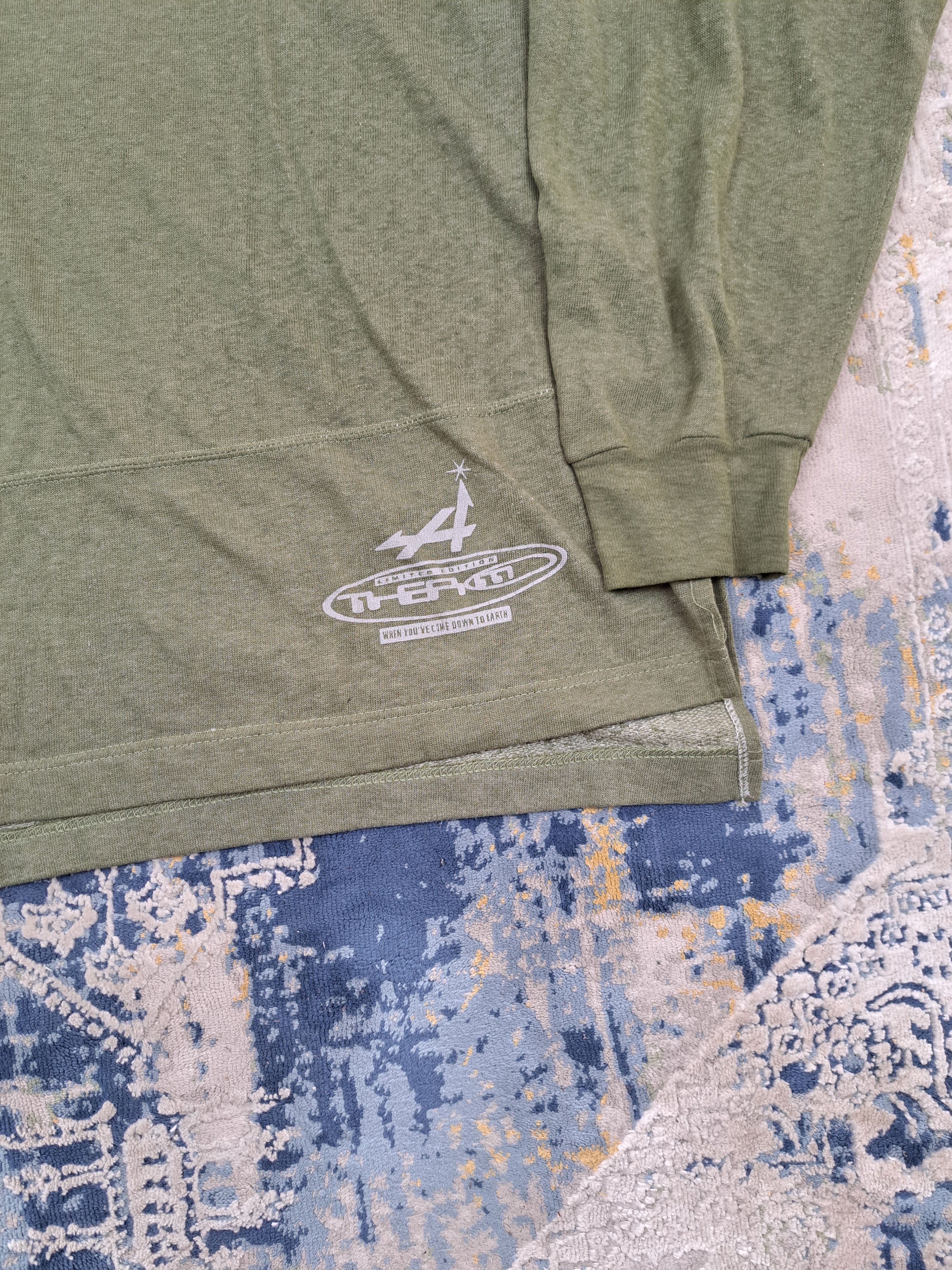Band Tees Vintage 90s Come Down To Earth Techno Longsleeve Hardcore DJ Size US XL / EU 56 / 4 - 4 Thumbnail