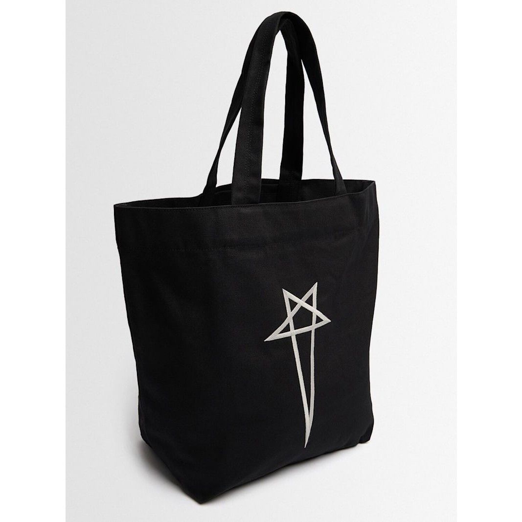 RICK OWENS Mini Cotton Black Cotton Tote Bag New & Authentic