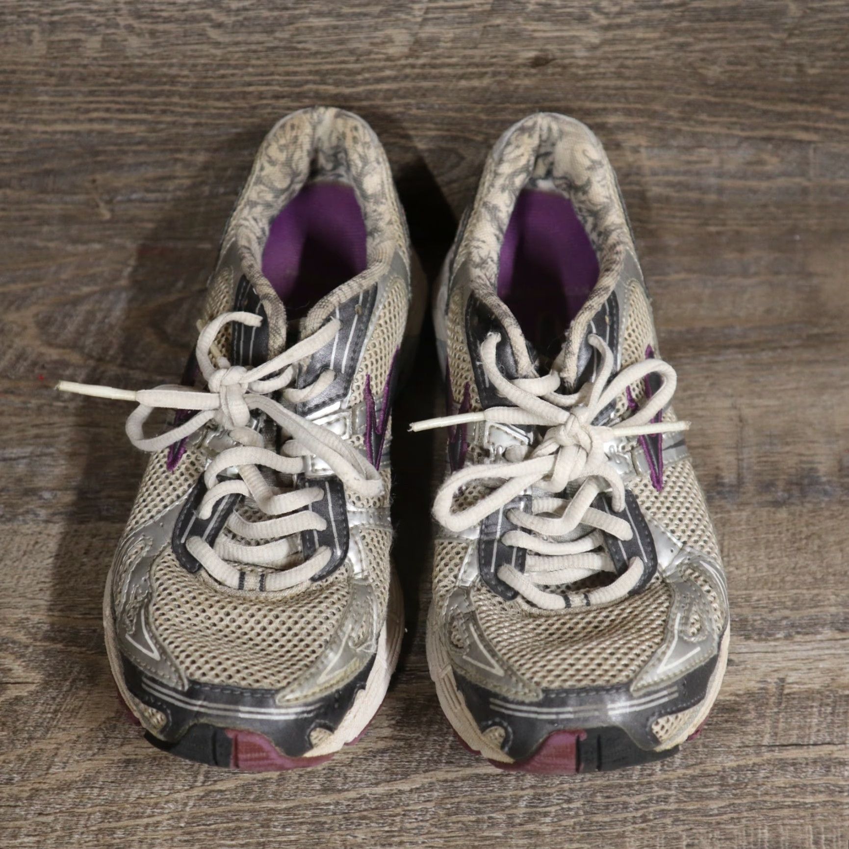 Brooks Brooks Ravenna Running Shoes Lace Up Low Top Gray White Purple Women's 8.5 Size US 8.5 Shoes Running Sports Cushioned Comfort Violet Blue Gray Size S / US 4 / IT 40 - 3 Thumbnail